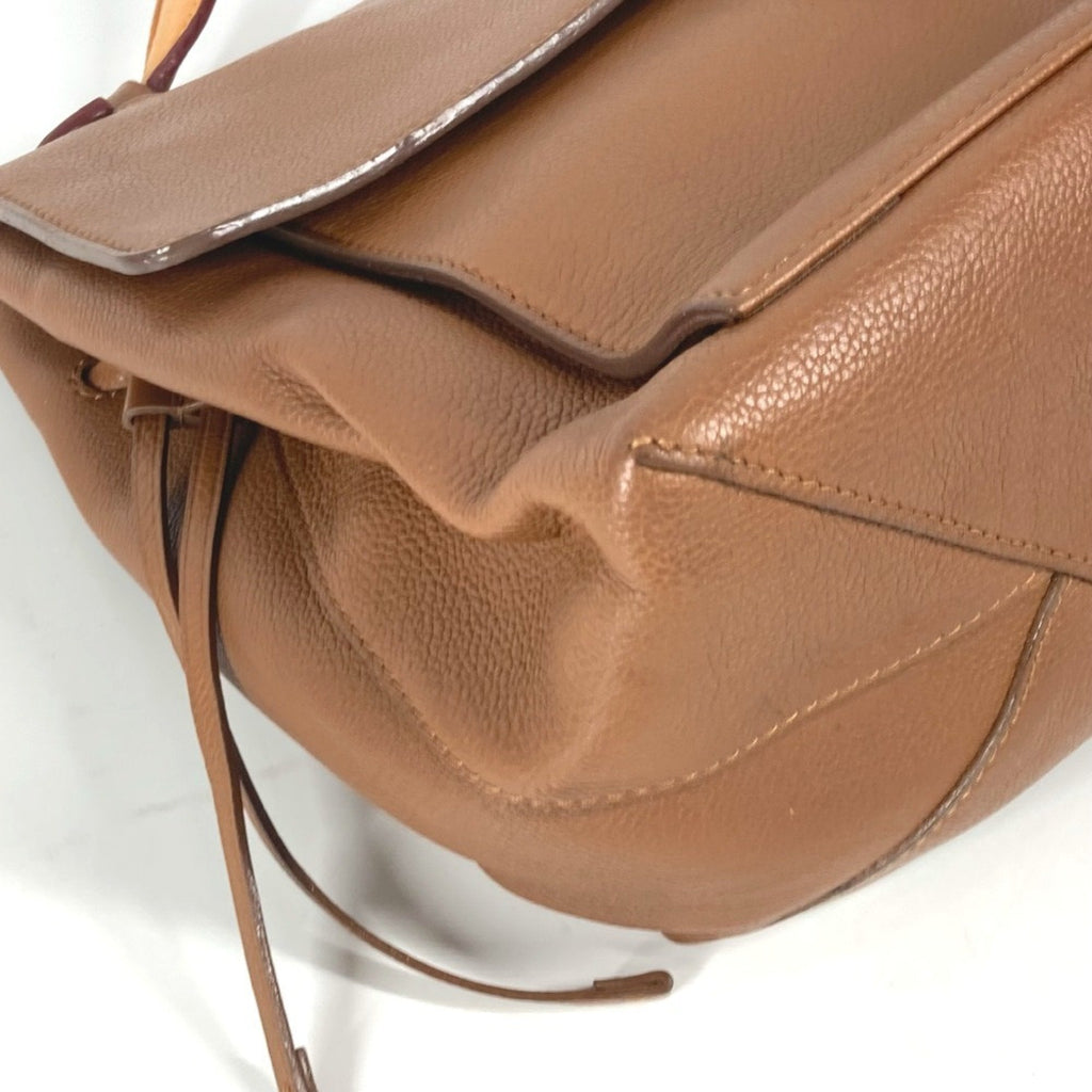 Louis Vuitton Brown Leather Shoulder Bag Tote Bag