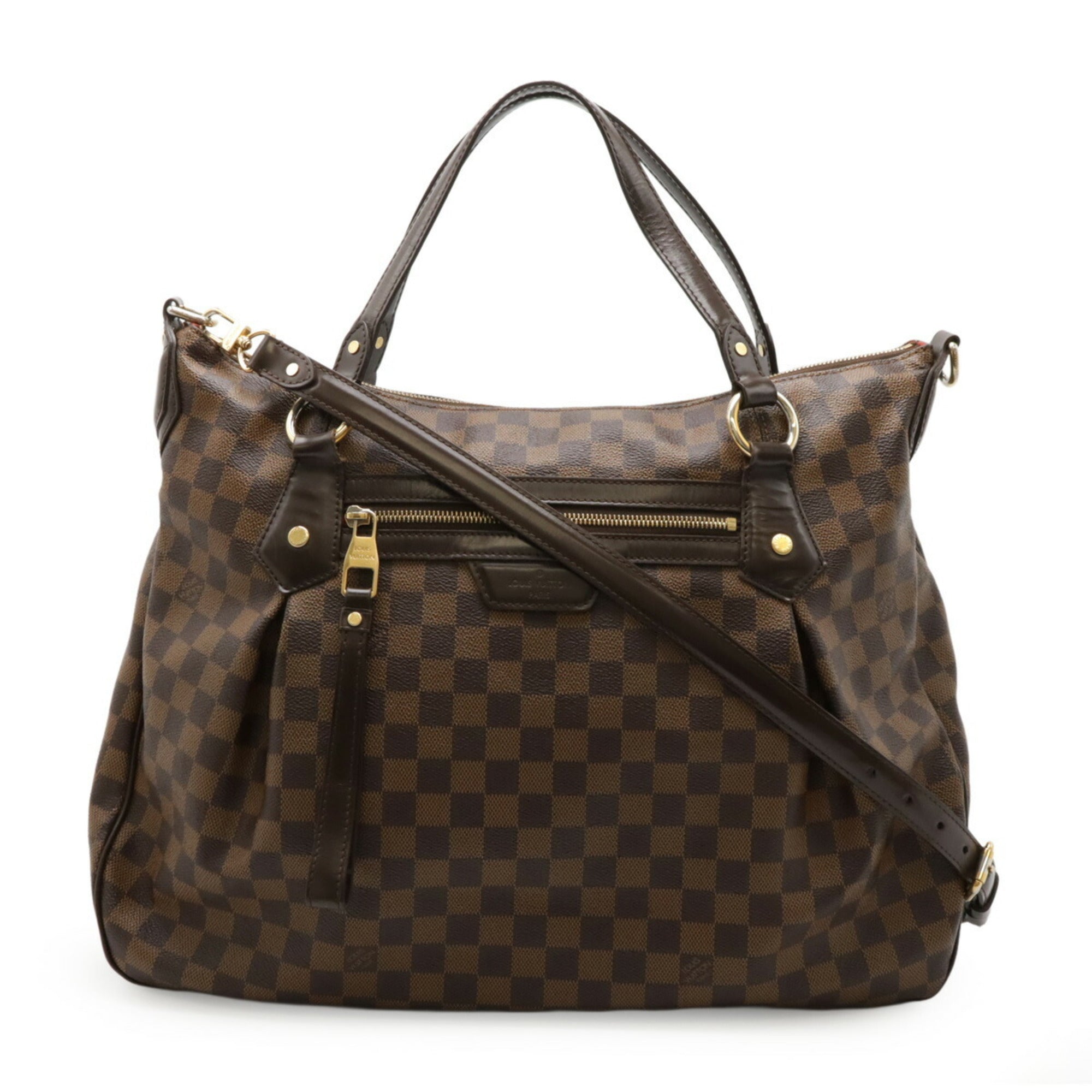 Louis Vuitton Brown Pvc Shoulder Bag Tote Bag