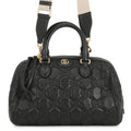 Gucci Black Leather Handbag Shoulder Bag (Pre-Owned)
