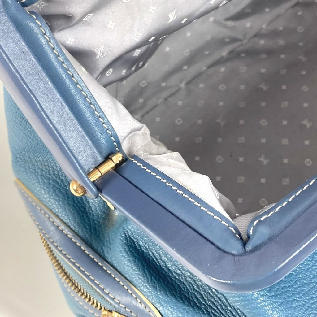 Louis Vuitton Suhali Blue Suhali Leather Handbag Tote Bag