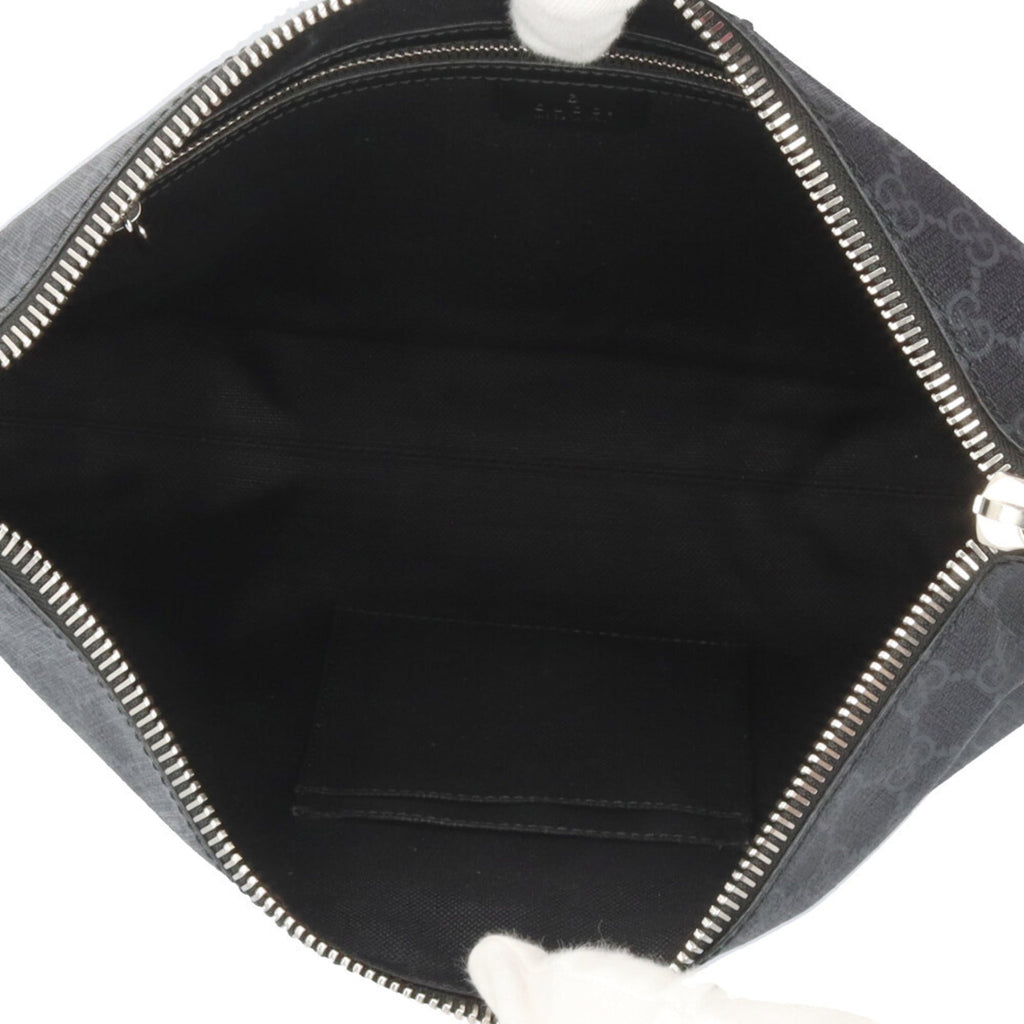 Gucci Sherry Line Black Gg Supreme Shoulder Bag (Pre-Owned)