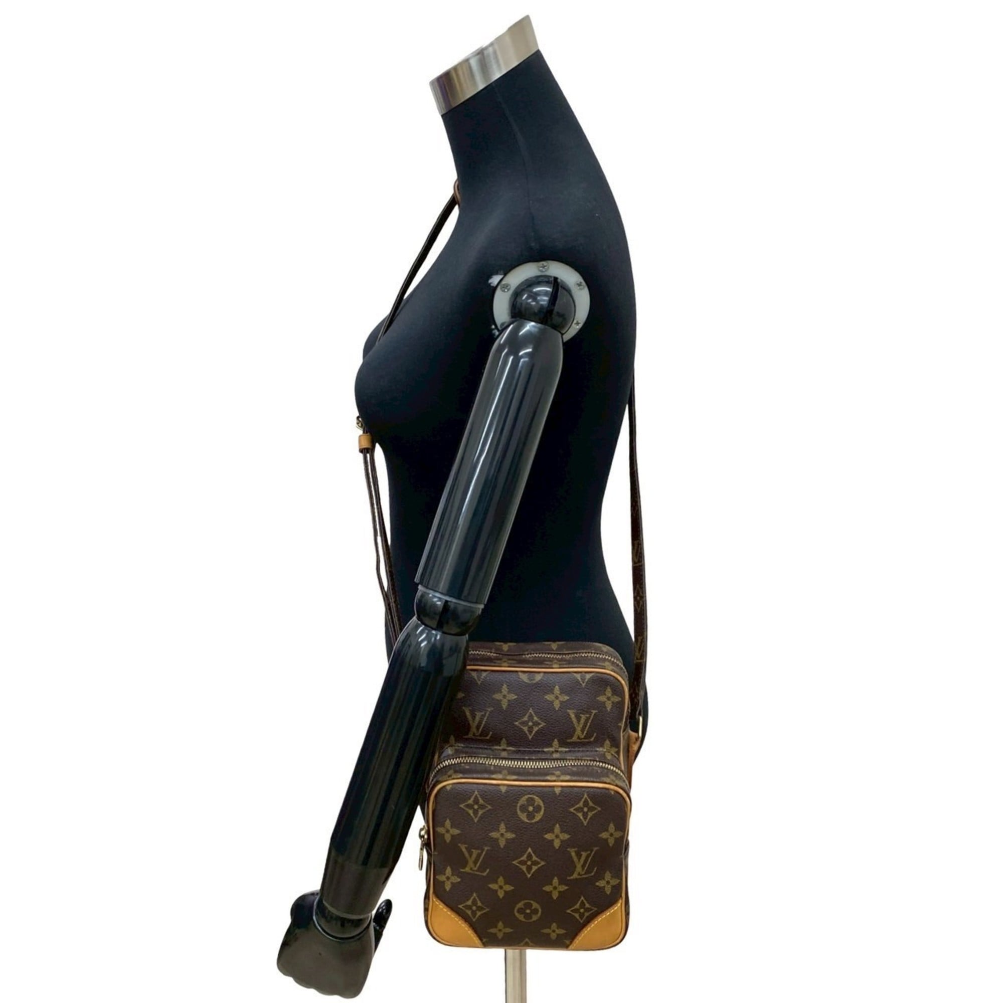 Louis Vuitton Brown Leather Pvc Pochette Shoulder Bag