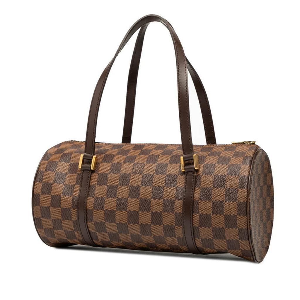 Louis Vuitton Brown Pvc Leather Handbag