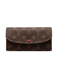 Louis Vuitton Brown Fuchsia Pink Pvc Leather Long Wallet