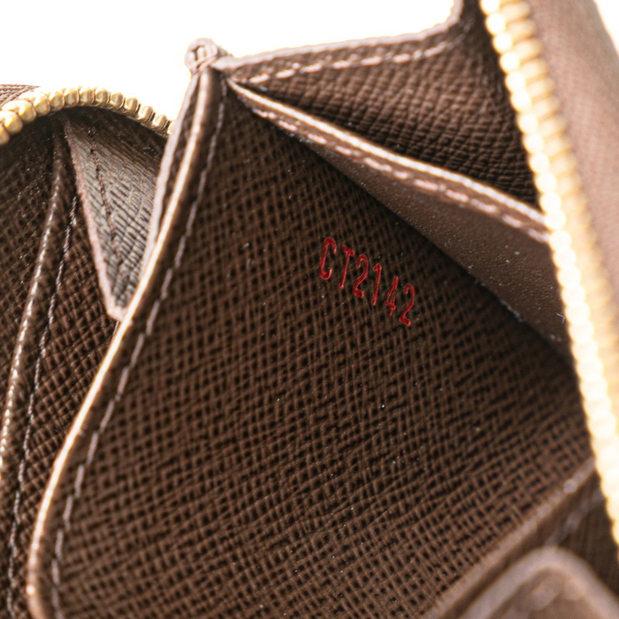 Louis Vuitton Brown Pvc Leather Coin Purse/Coin Case