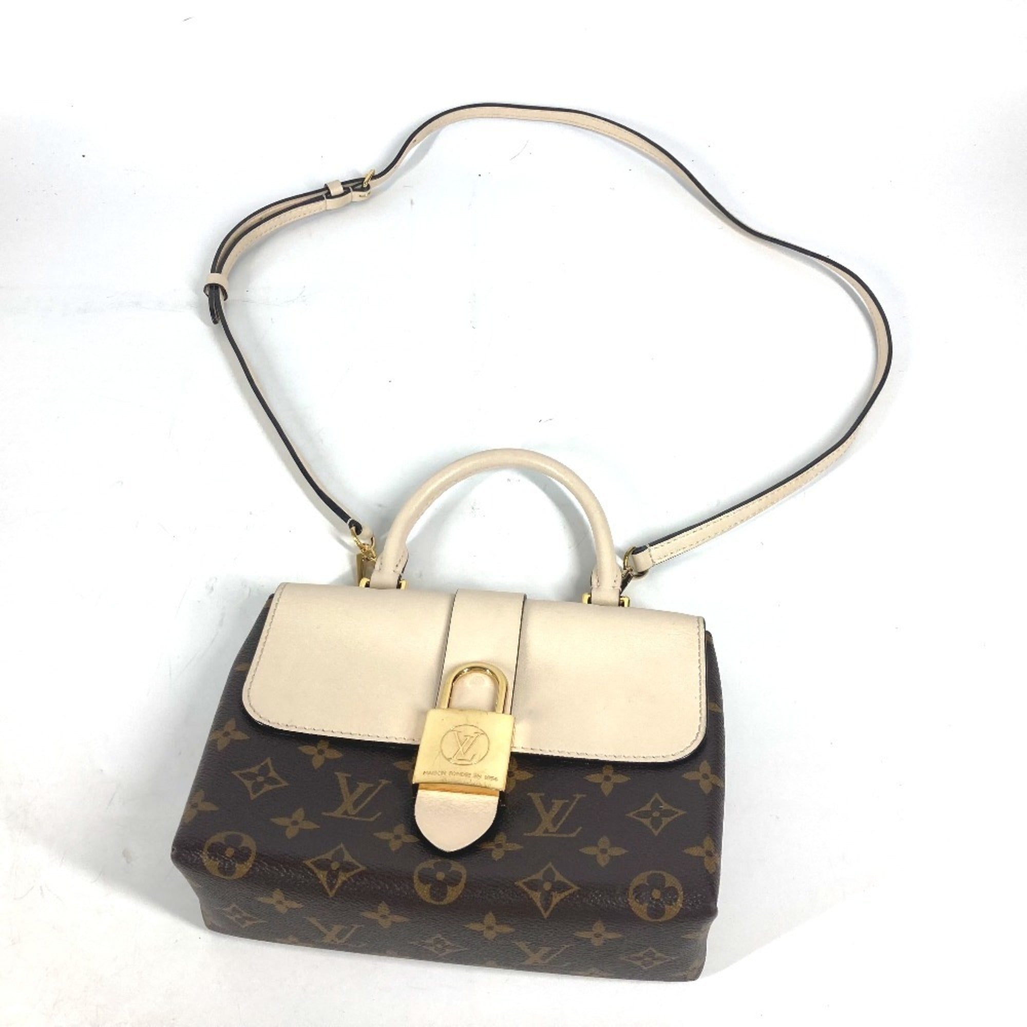 Louis Vuitton Monogram Brown White Monogram Handbag Shoulder Bag