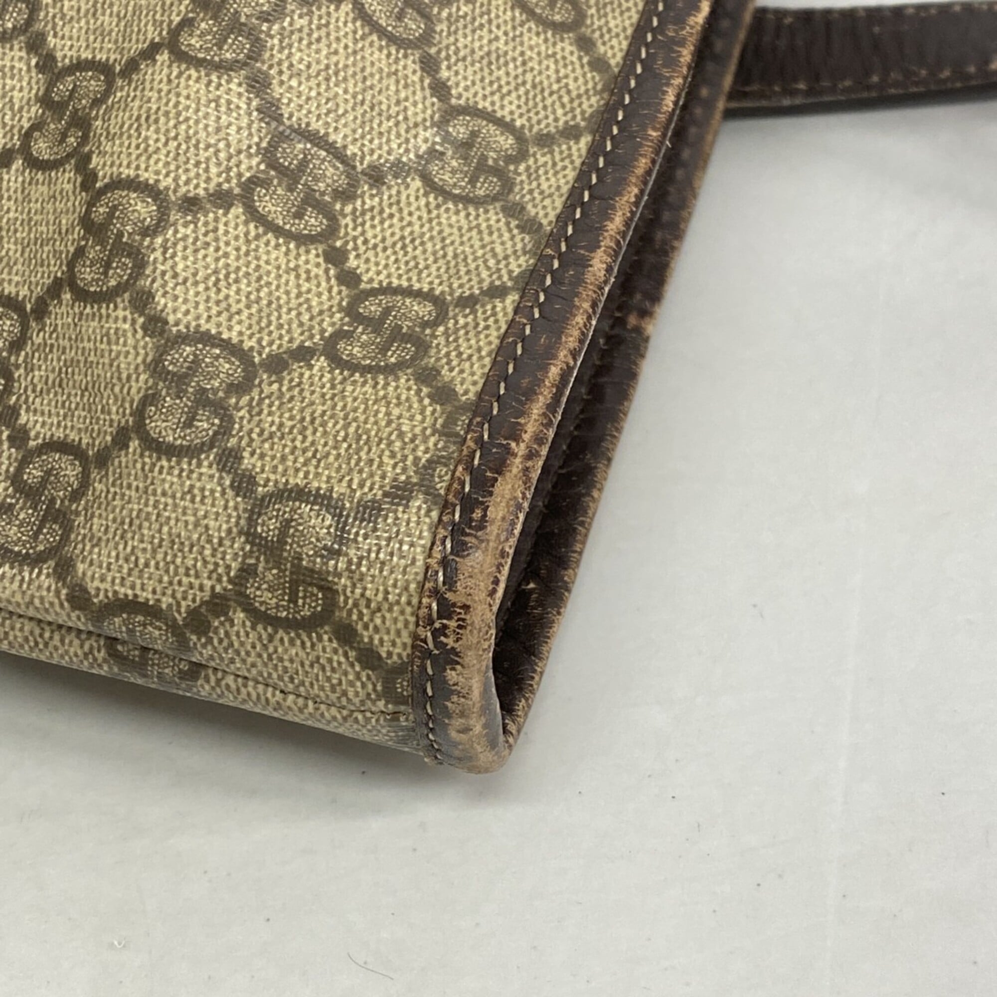Gucci Beige Brown Pvc Tote Bag (Pre-Owned)