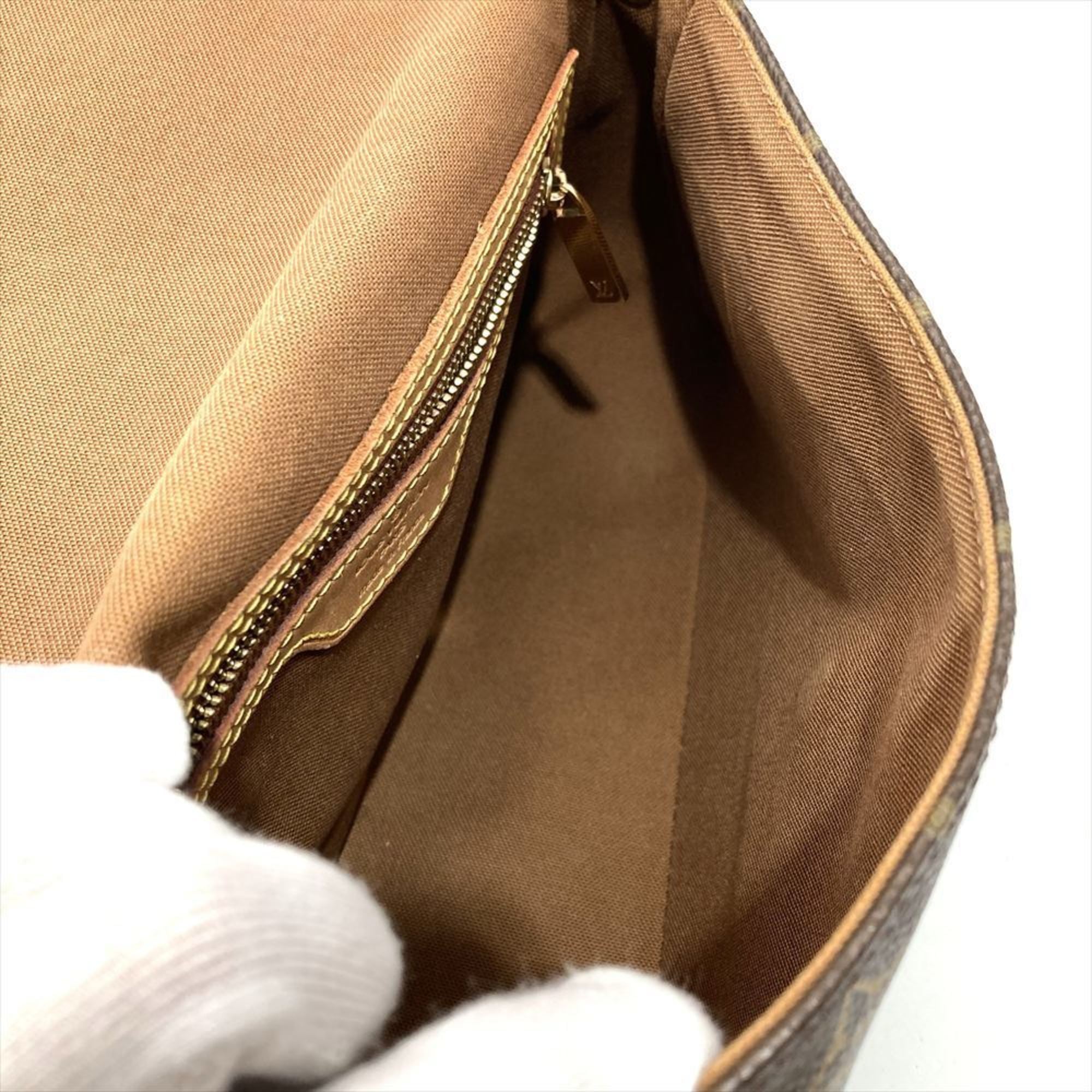 Louis Vuitton Brown Monogram Canvas Shoulder Bag