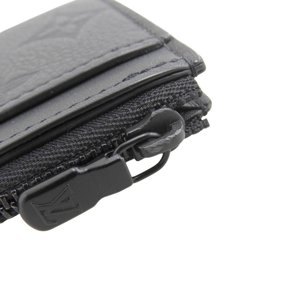 Louis Vuitton Black Noir Monogram Shadow Coin Purse/Coin Case
