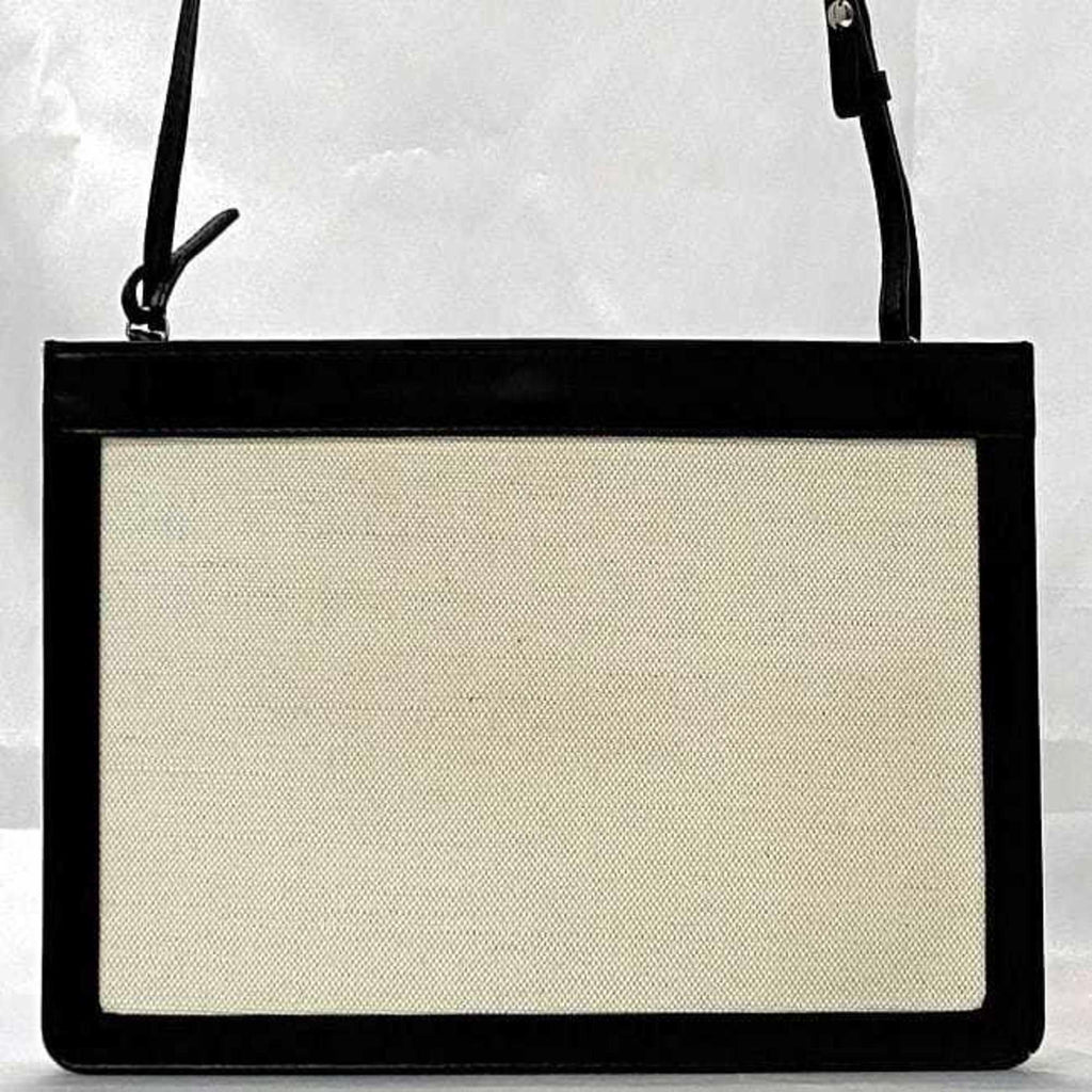 Balenciaga Black White Canvas Shoulder