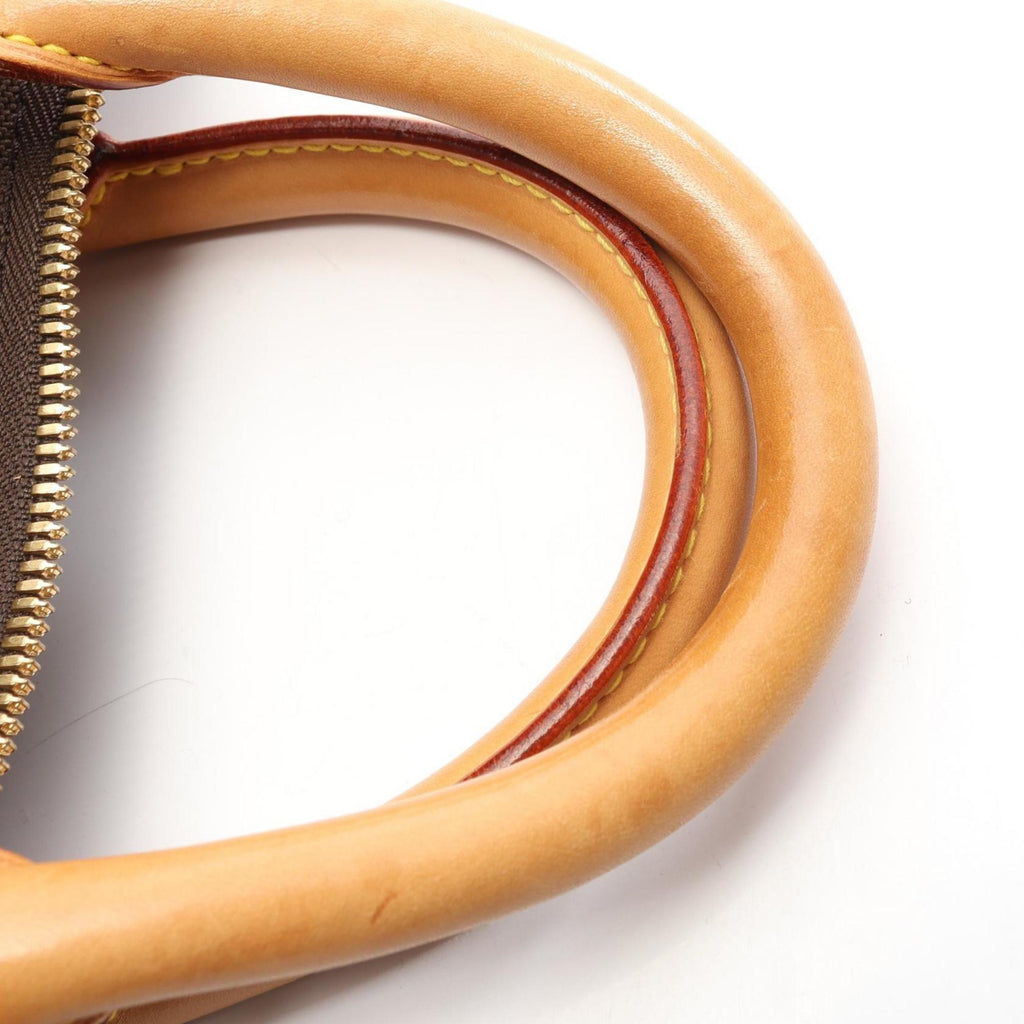 Louis Vuitton Brown Coated Canvas Leather Boston Bag