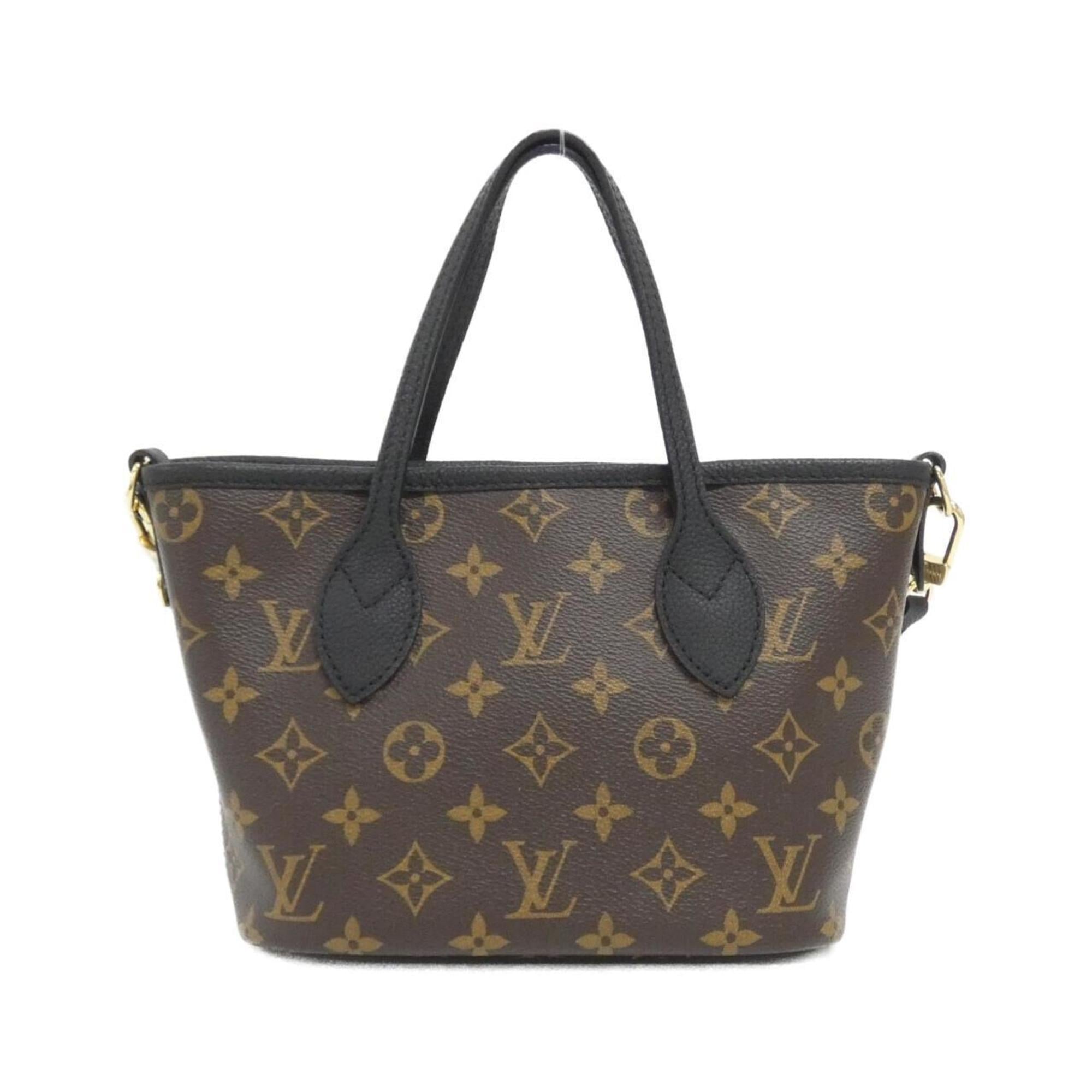 Louis Vuitton Brown Coated Canvas Leather Handbag