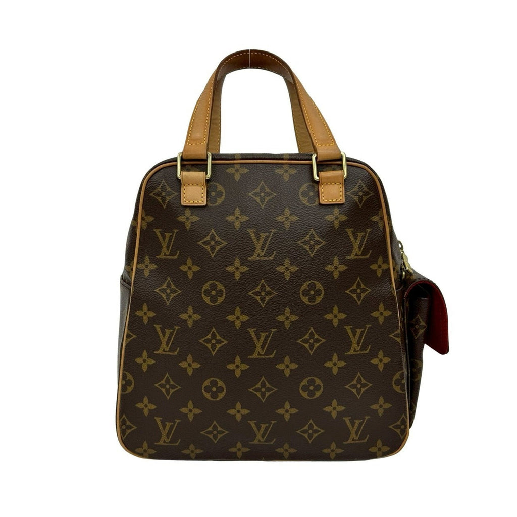 Louis Vuitton Brown Leather Pvc Boston Bag Handbag