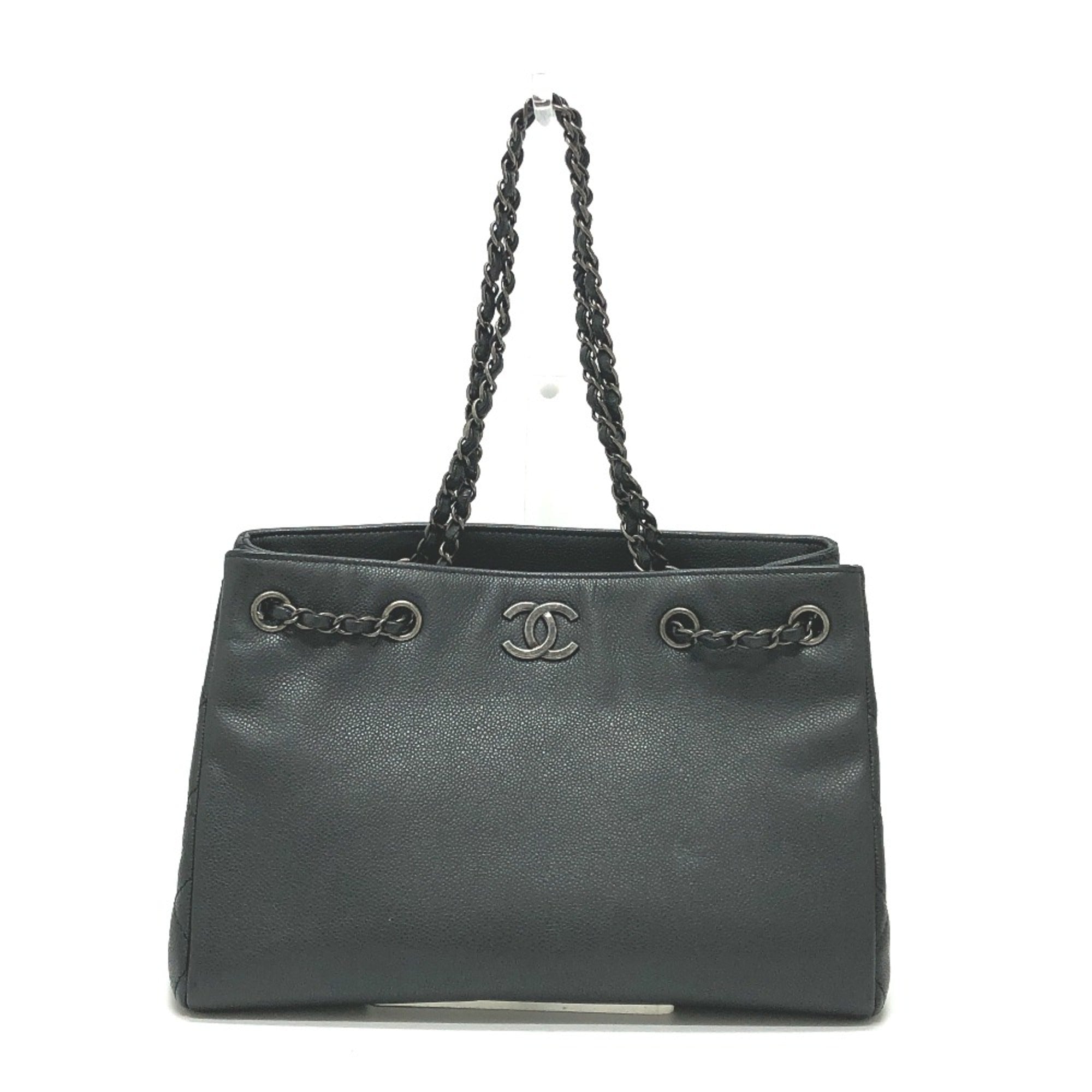Chanel Black Leather Shoulder Bag