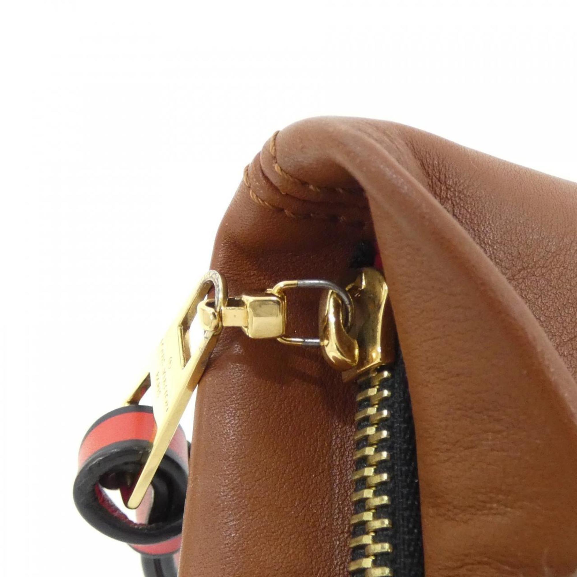 Louis Vuitton Caramel Marron Monogram Monogram Coated Canvas Handbag Pochette