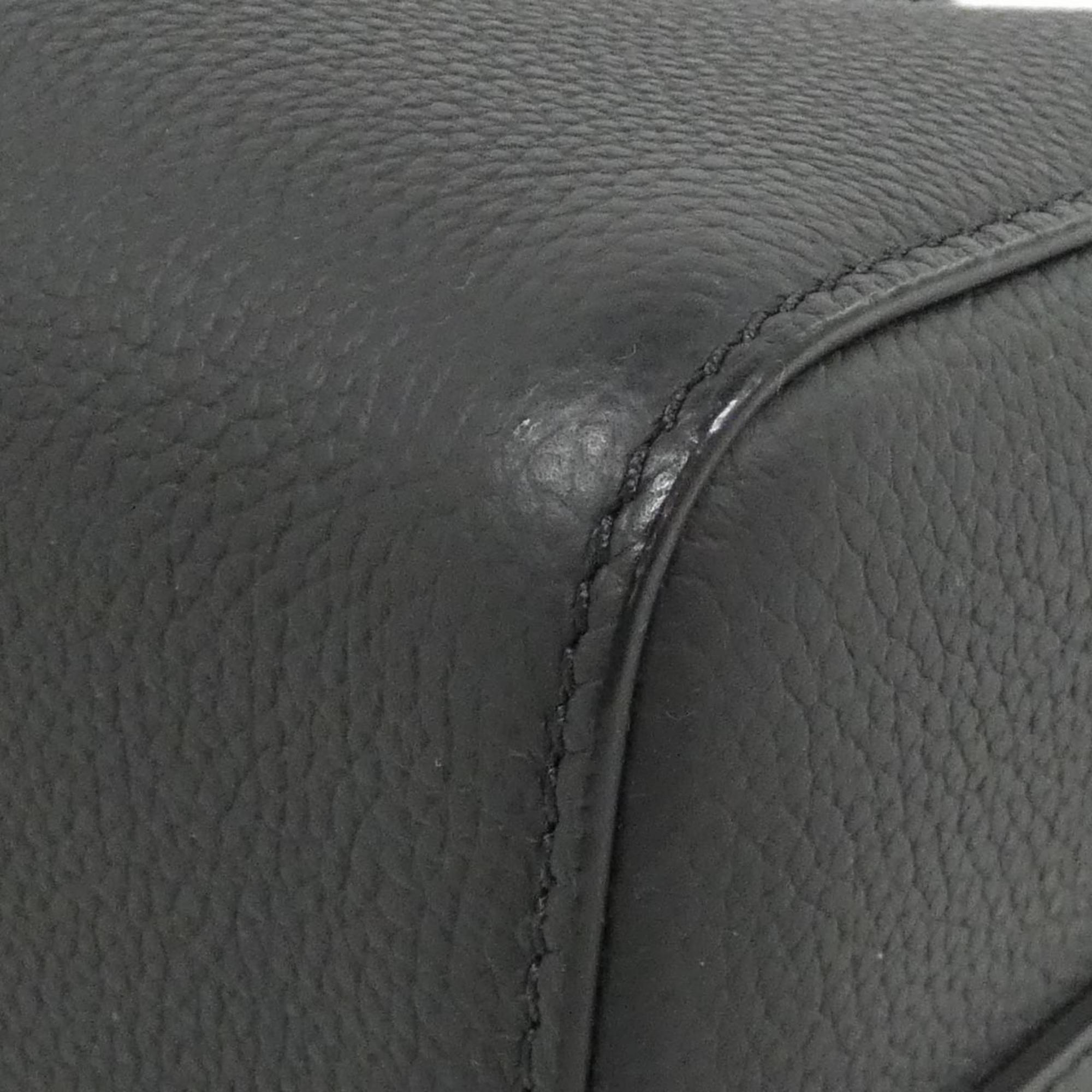 Louis Vuitton Black Leather Shoulder Bag