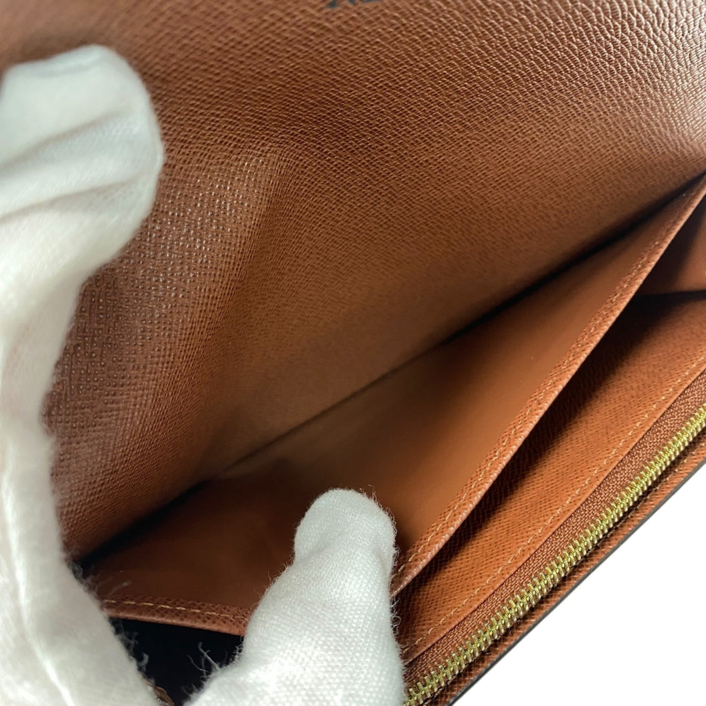 Louis Vuitton Monogram Brown Pvc Long Wallet