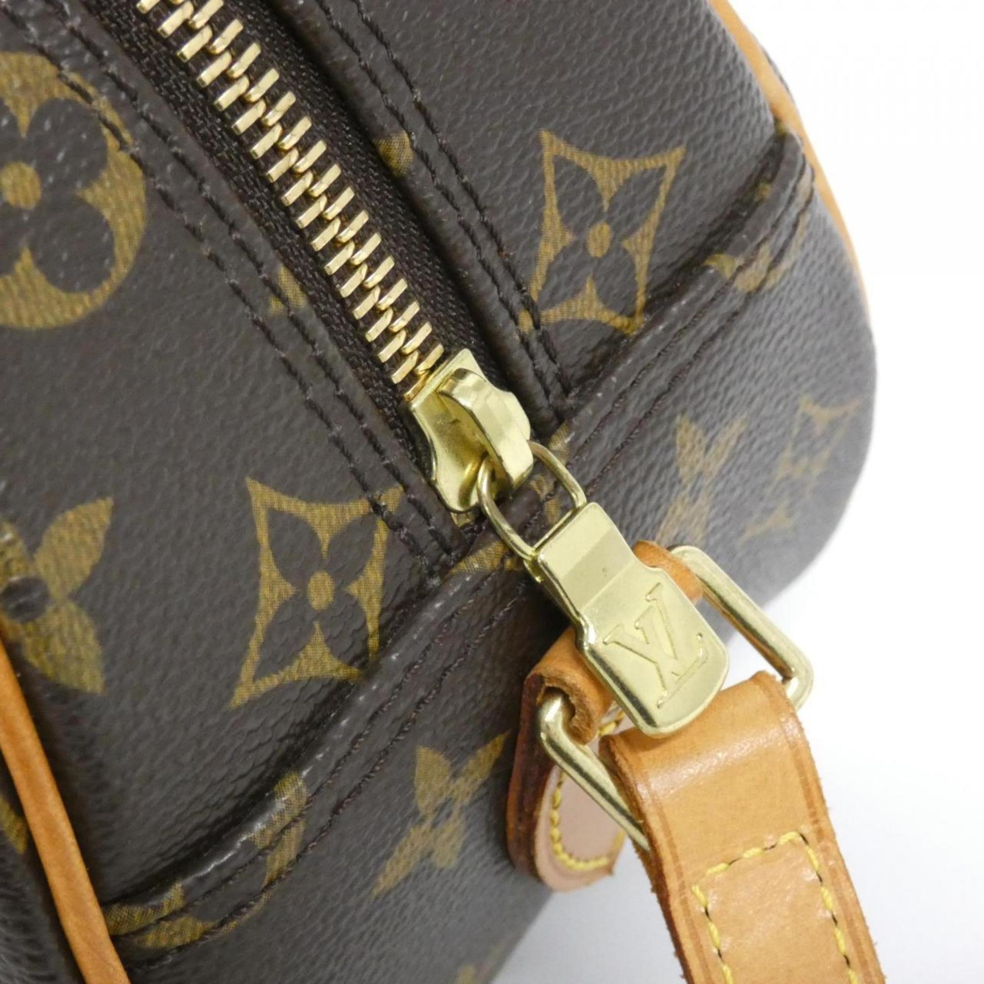 Louis Vuitton Brown Coated Canvas Shoulder Bag