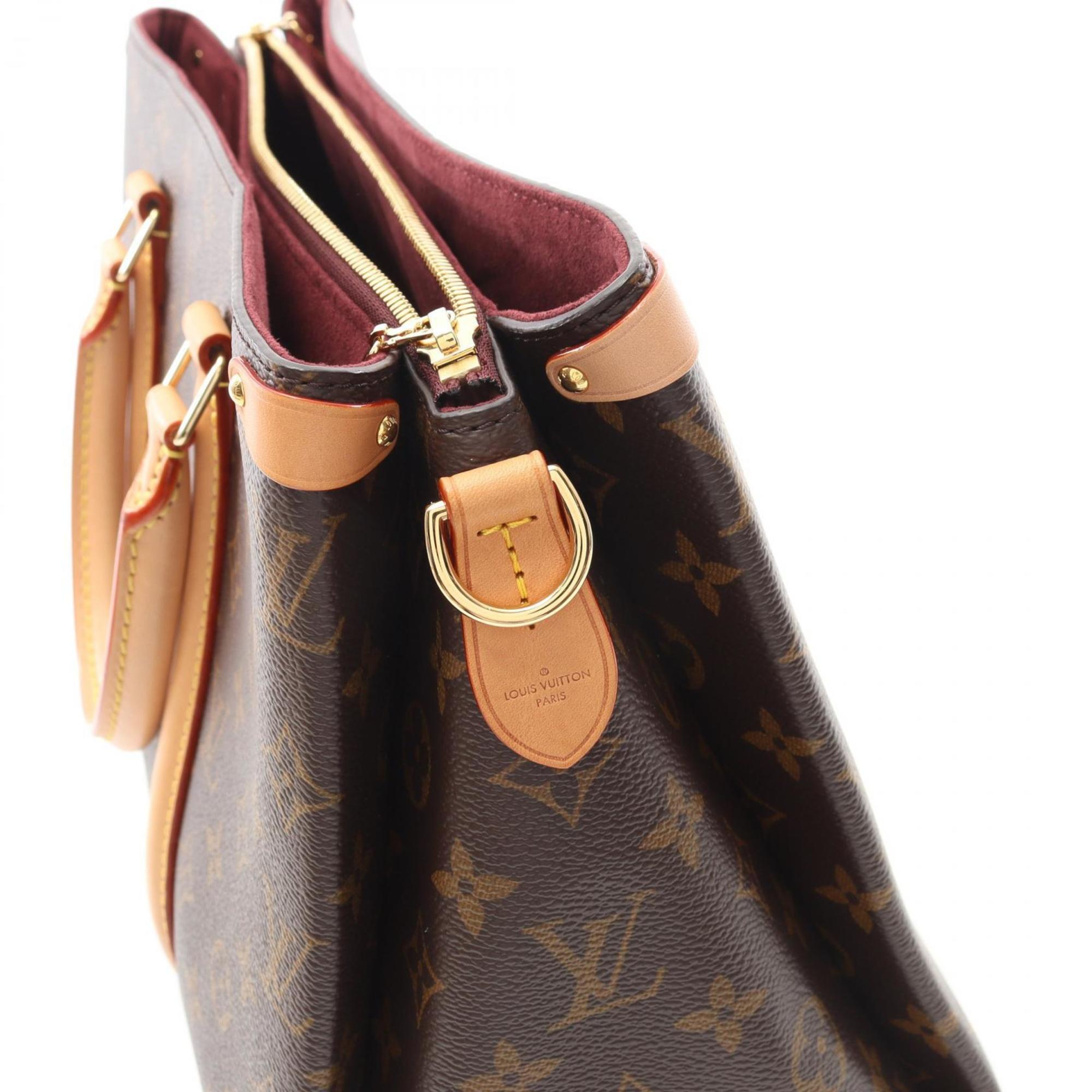 Louis Vuitton Brown Coated Canvas Pvc Leather Handbag