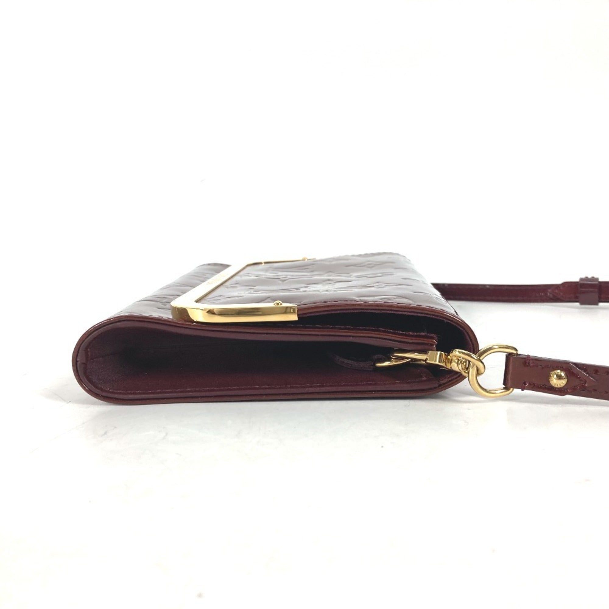 Louis Vuitton Monogram Vernis Purple Rouge Fauviste Monogram Vernis Clutch Bag Shoulder Bag