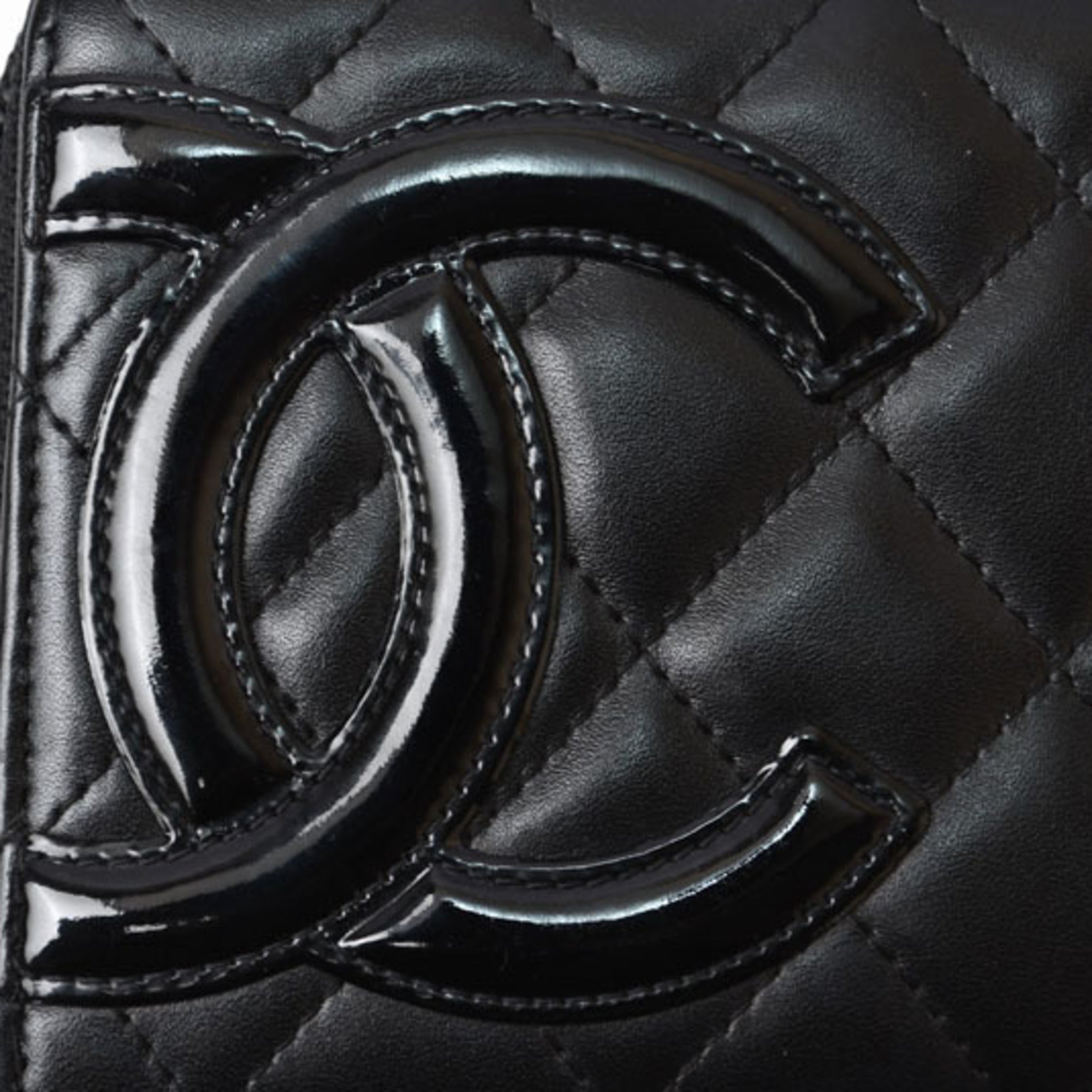 Chanel Black Cambon Ligne Long Wallet (Bi-Fold)