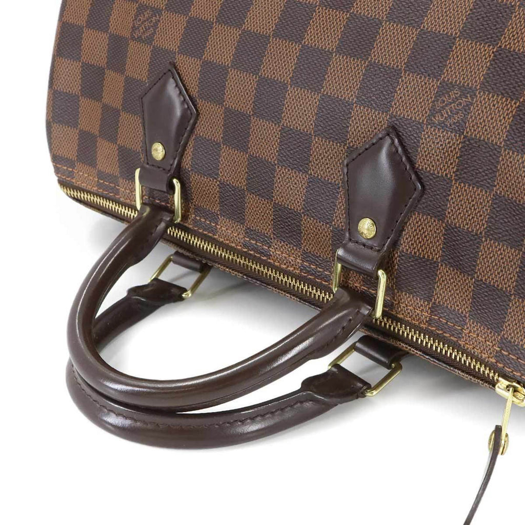 Louis Vuitton Brown Damier Canvas Ebene Damier Canvas Boston Bag Handbag