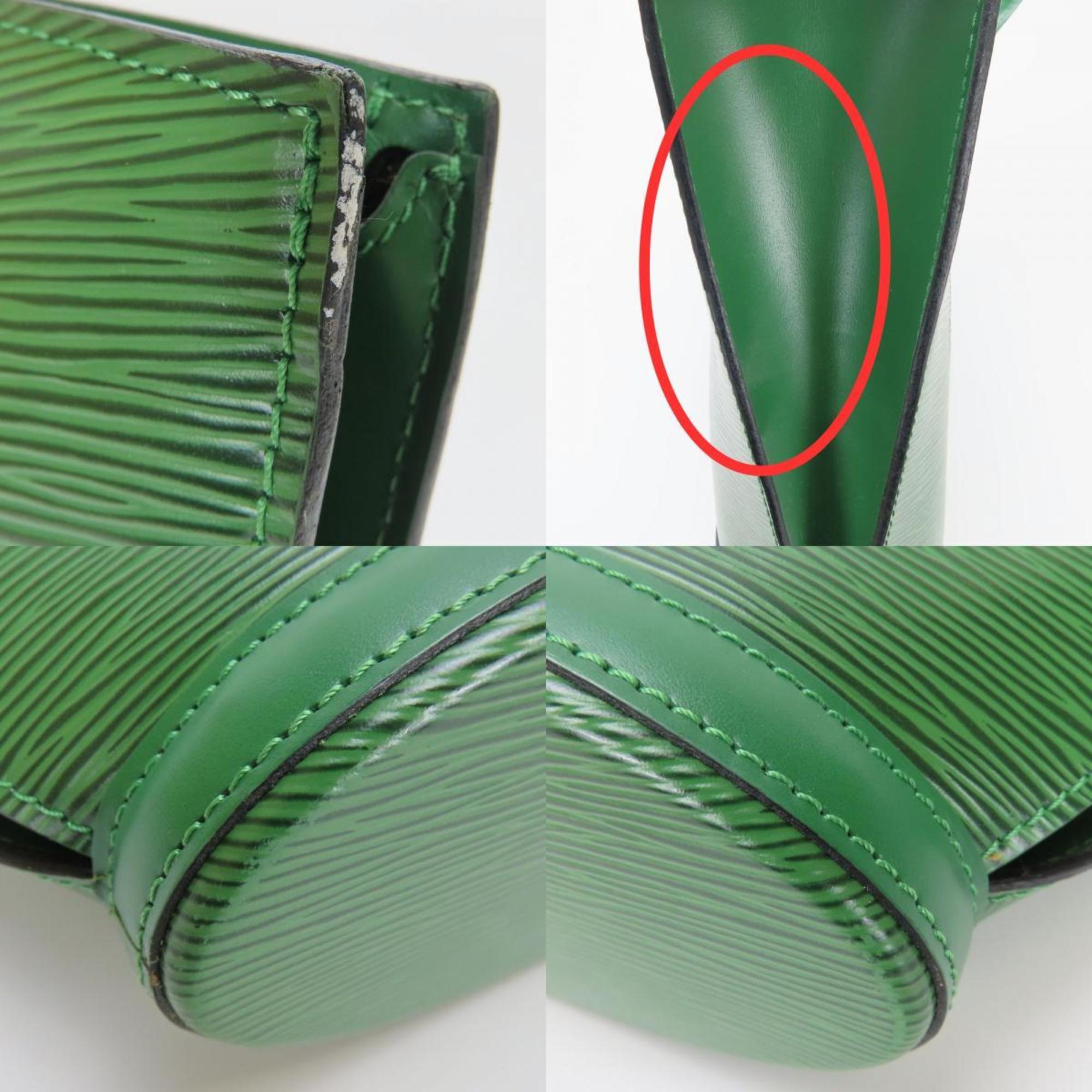 Louis Vuitton Borneo Green Epi Leather Handbag