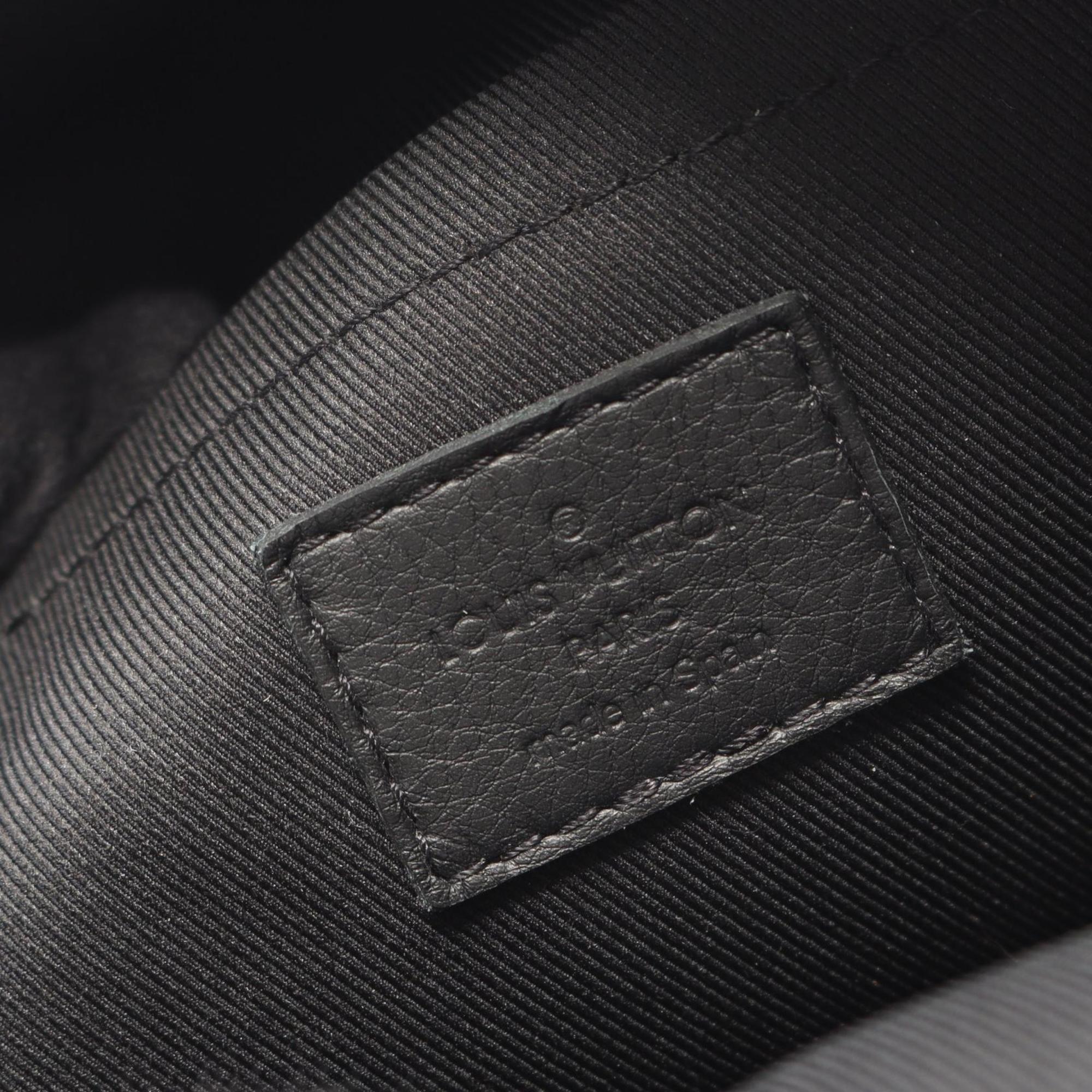 Louis Vuitton Black Brown Monogram Monogram Leather Backpack