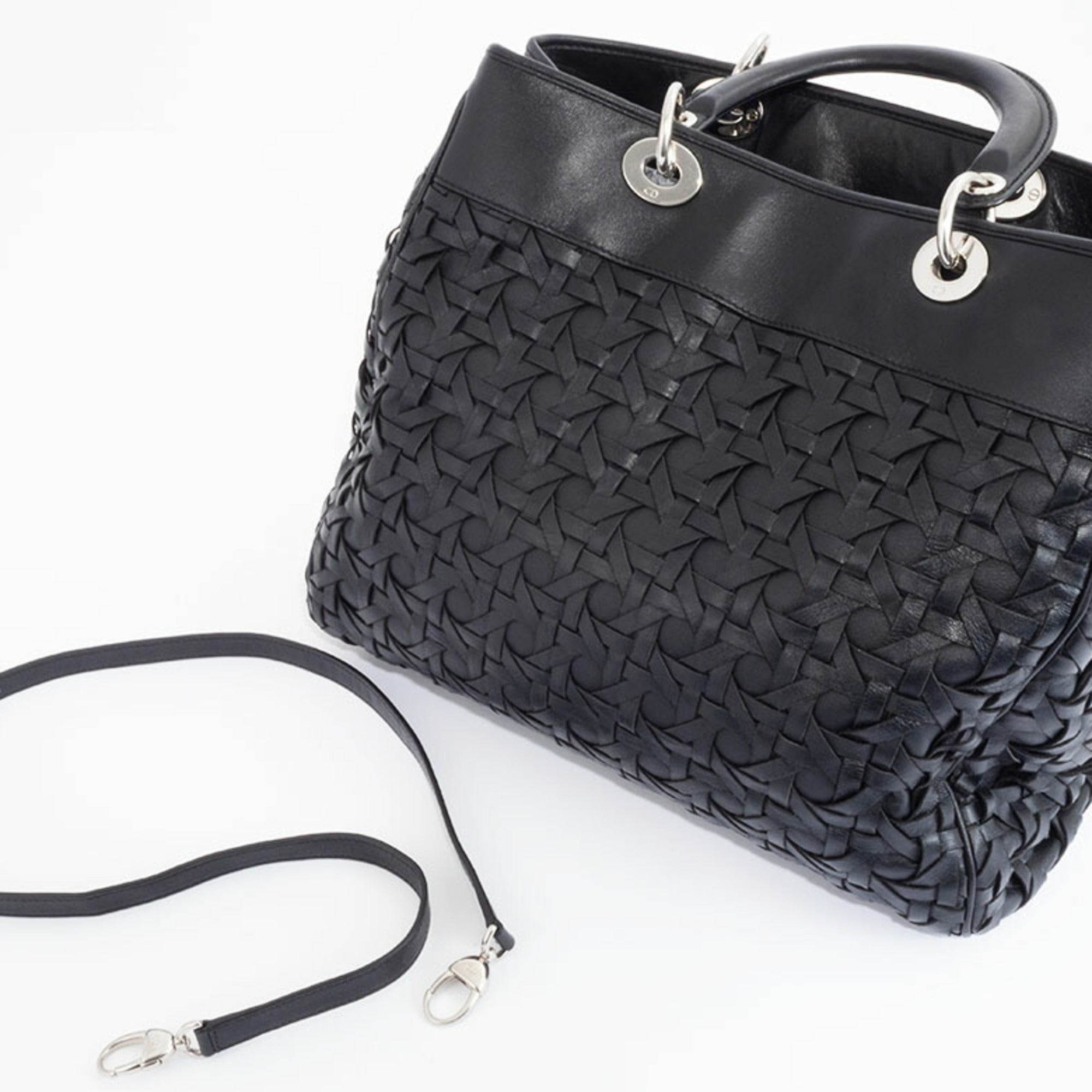 Christian Dior Black Leather Handbag (Pre-Owned)