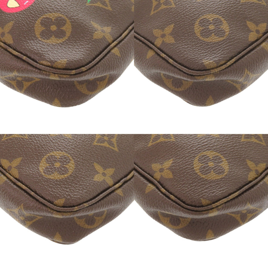 Louis Vuitton Brown Monogram Cherry Monogram Canvas Pochette Pouch