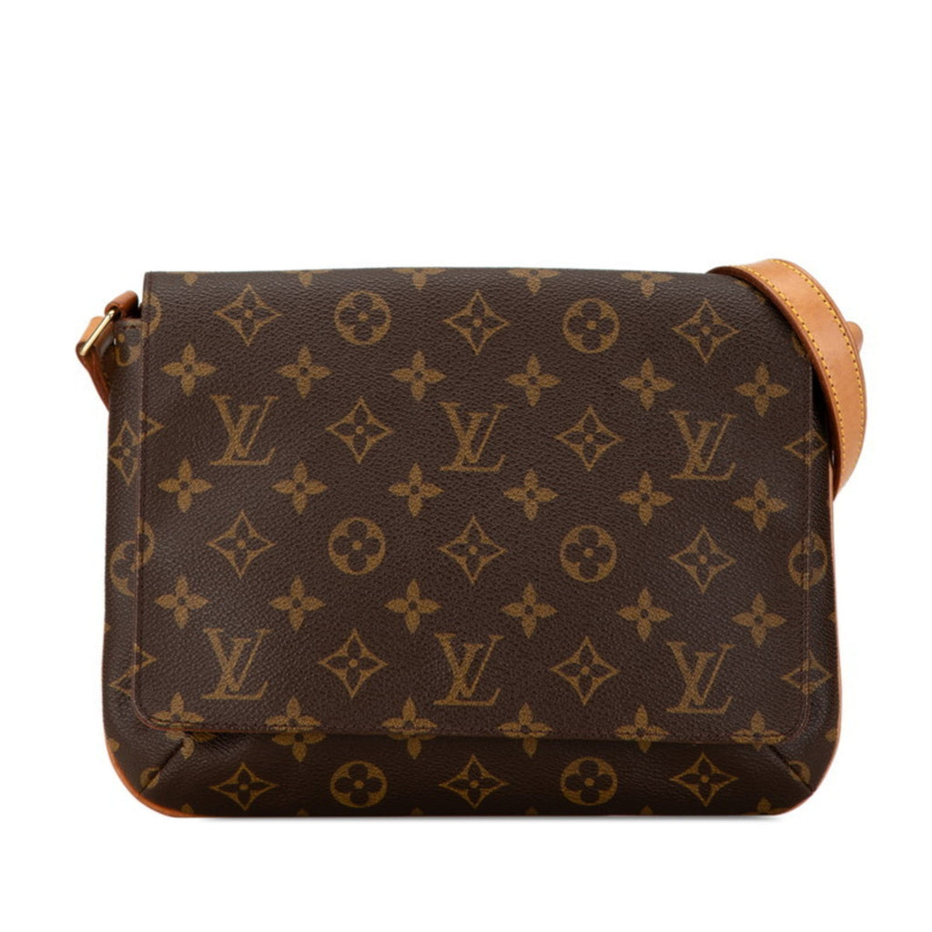 Louis Vuitton Brown Pvc Leather Shoulder Bag