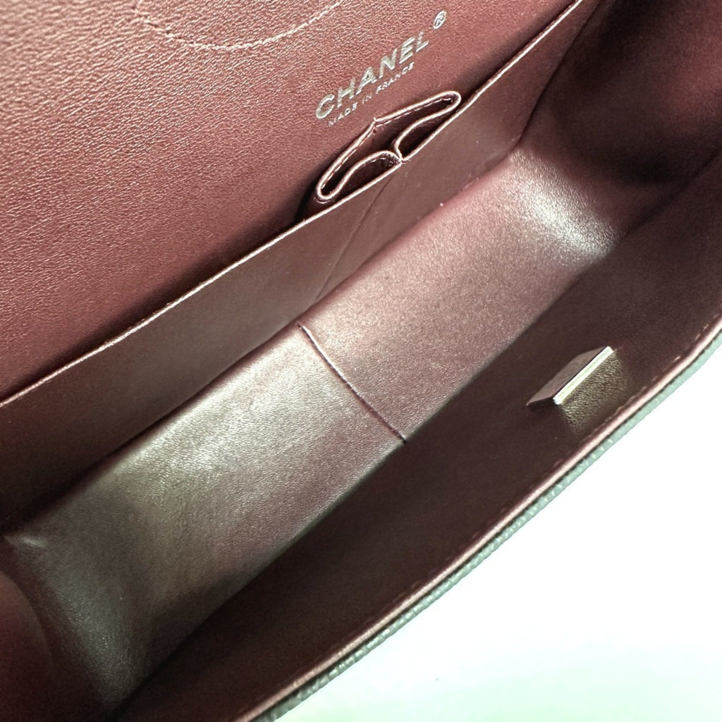 Chanel Black Grained Calfskin Shoulder Bag