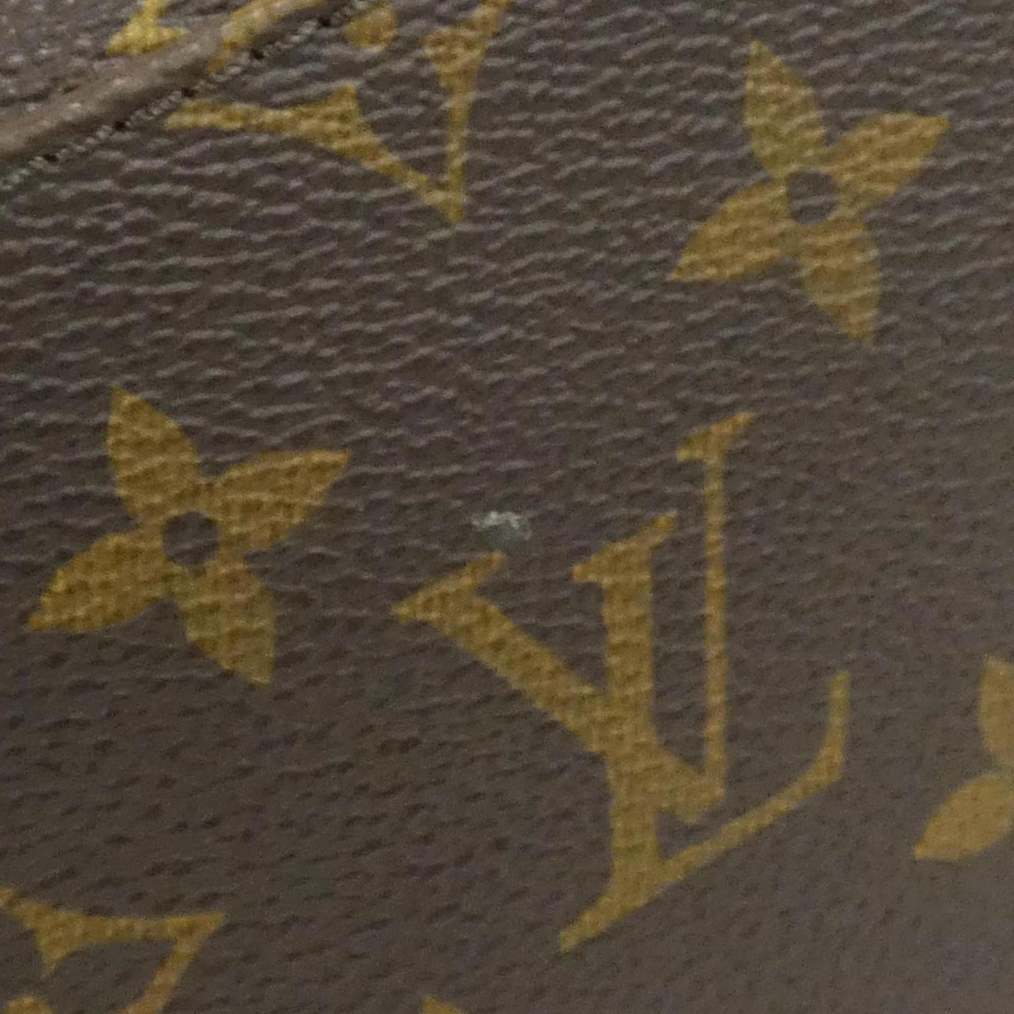 Louis Vuitton Marron Coated Canvas Handbag