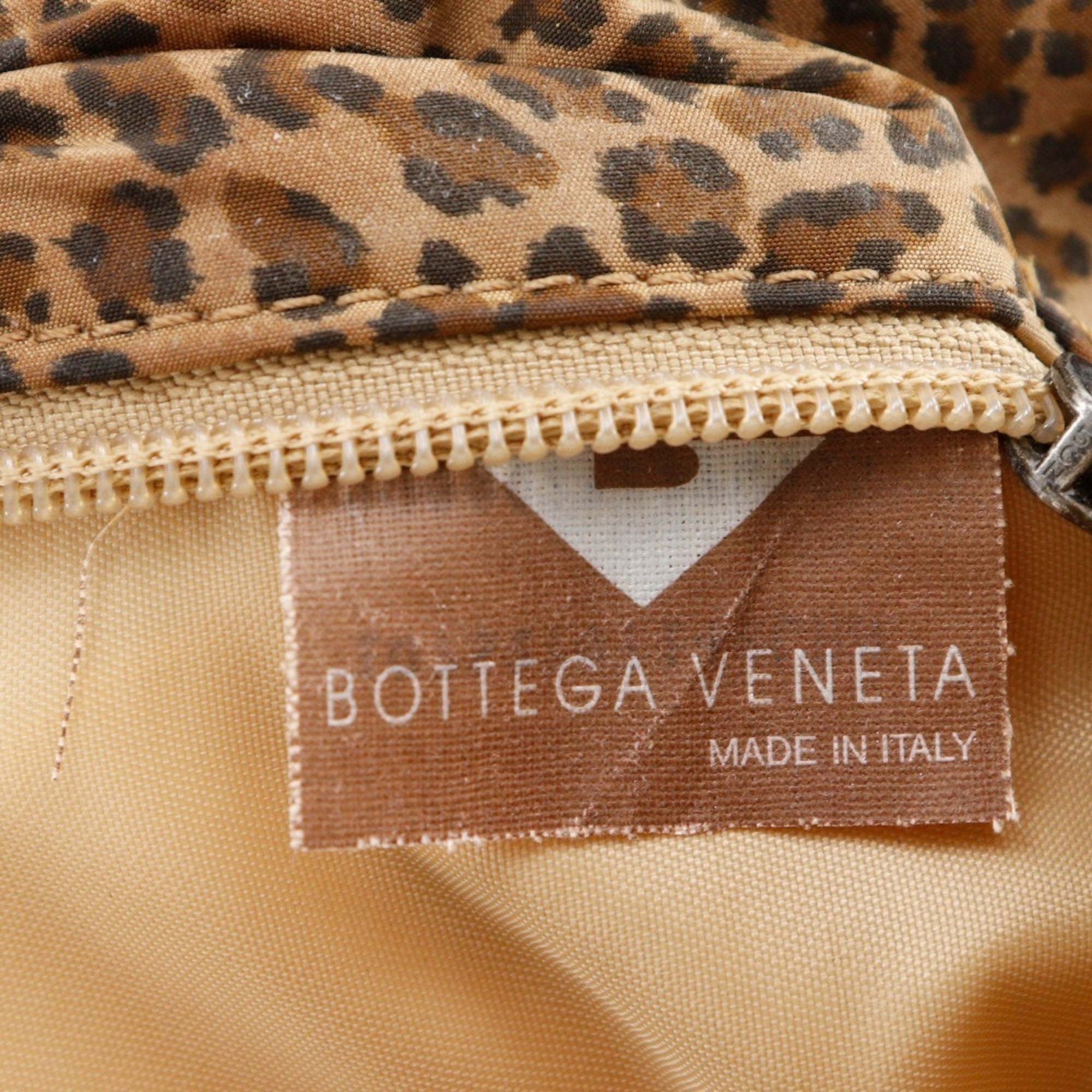 Bottega Veneta Brown Pink Elastane Vinyl Handbag