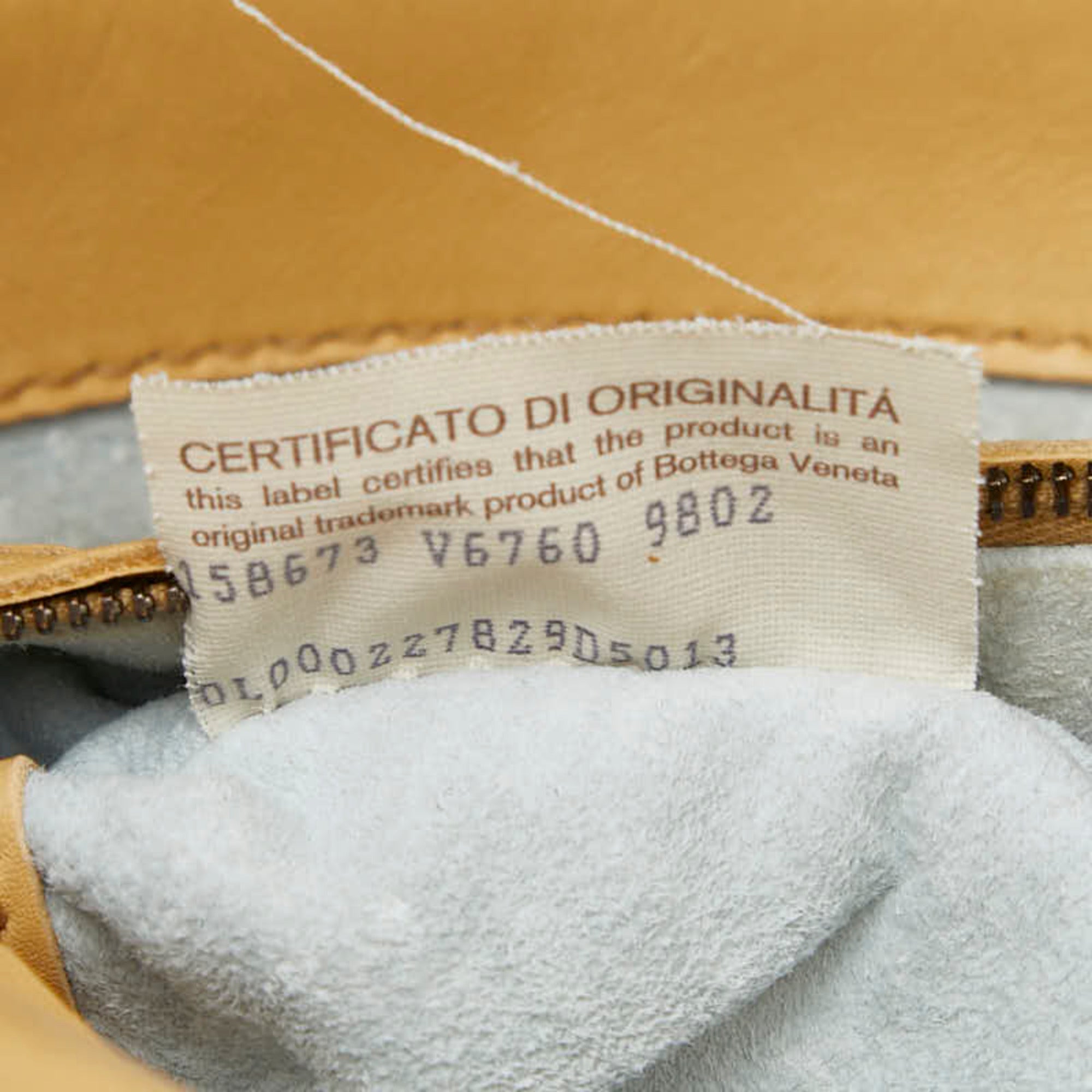 Bottega Veneta Yellow Leather Handbag Tote Bag