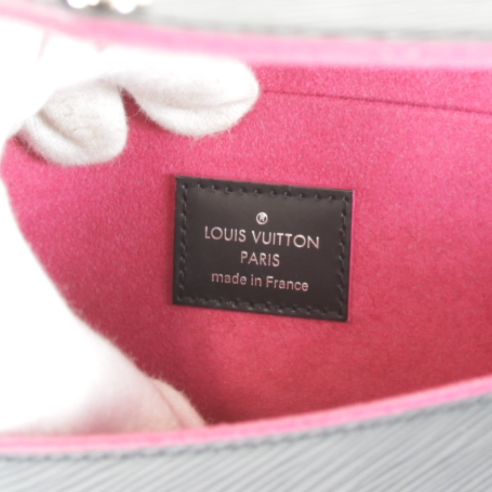 Louis Vuitton Black Pink Epi Leather Pochette Pouch