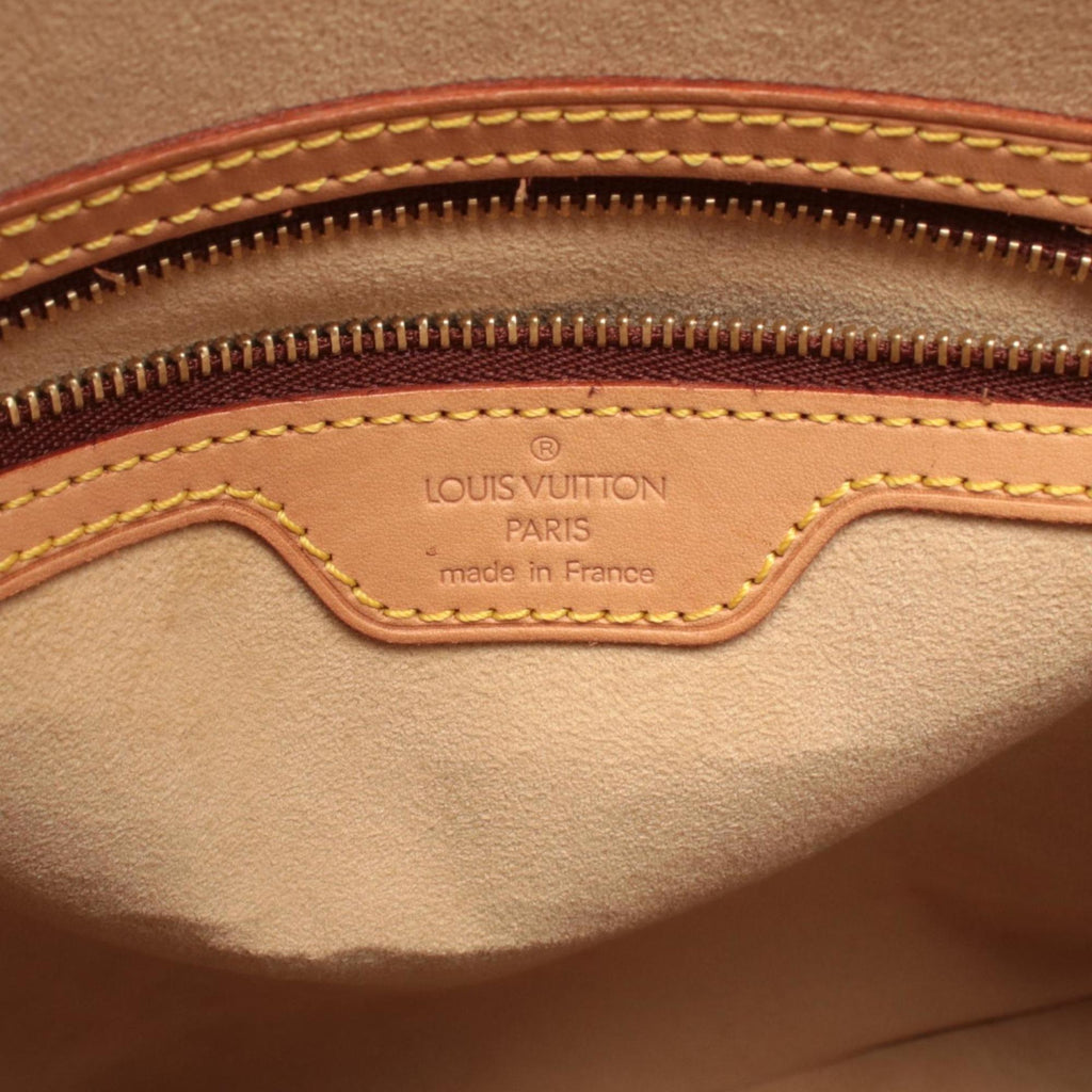 Louis Vuitton Brown Monogram Coated Canvas Leather Handbag Shoulder Bag