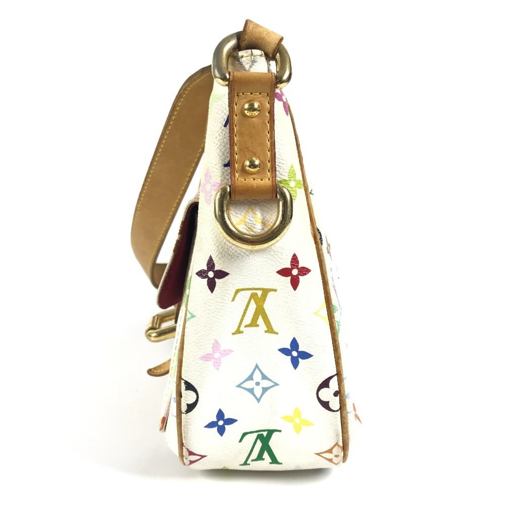 Louis Vuitton Blanc White Monogram Multicolore Shoulder Bag