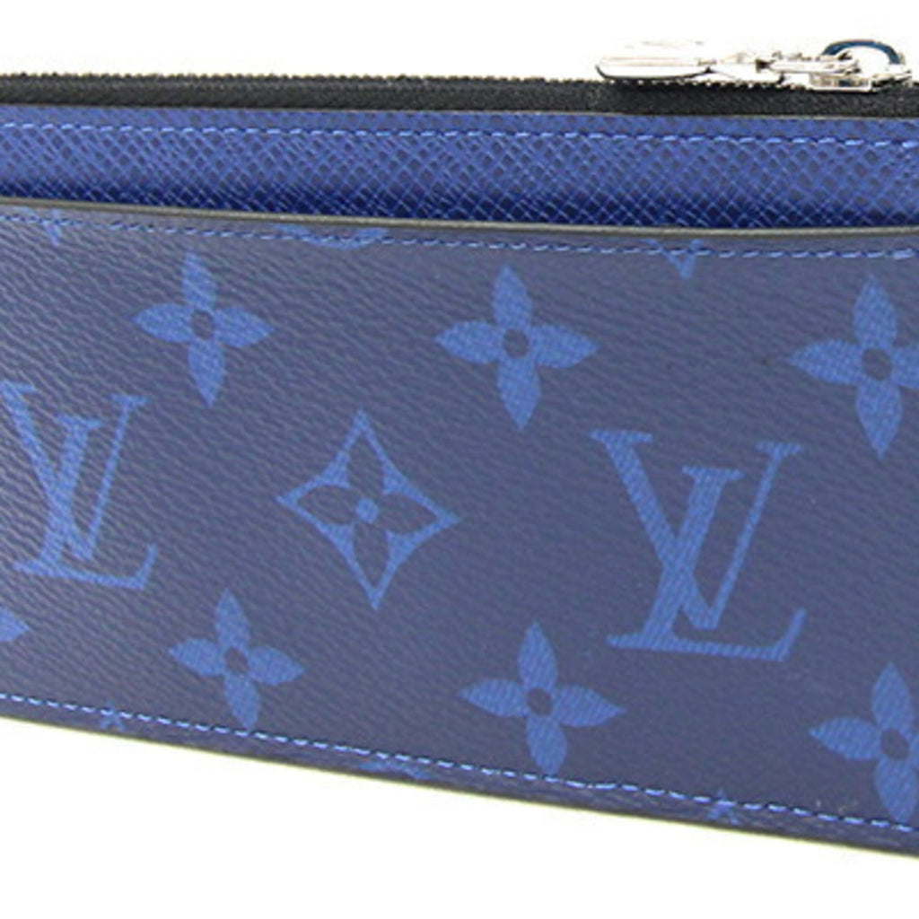 Louis Vuitton Cobalt Monogram Coated Canvas Taigarama Leather Coin Purse/Coin Case