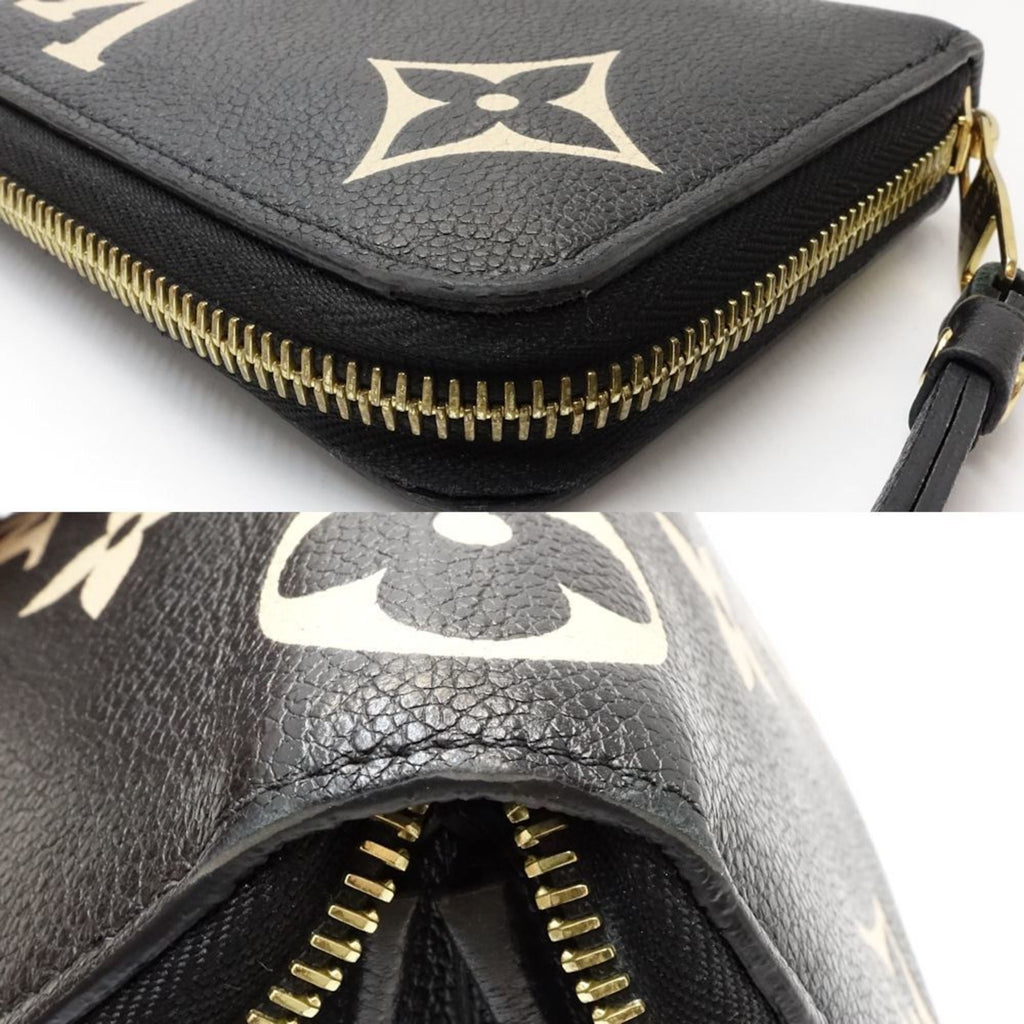 Louis Vuitton Beige Black Monogram Long Wallet