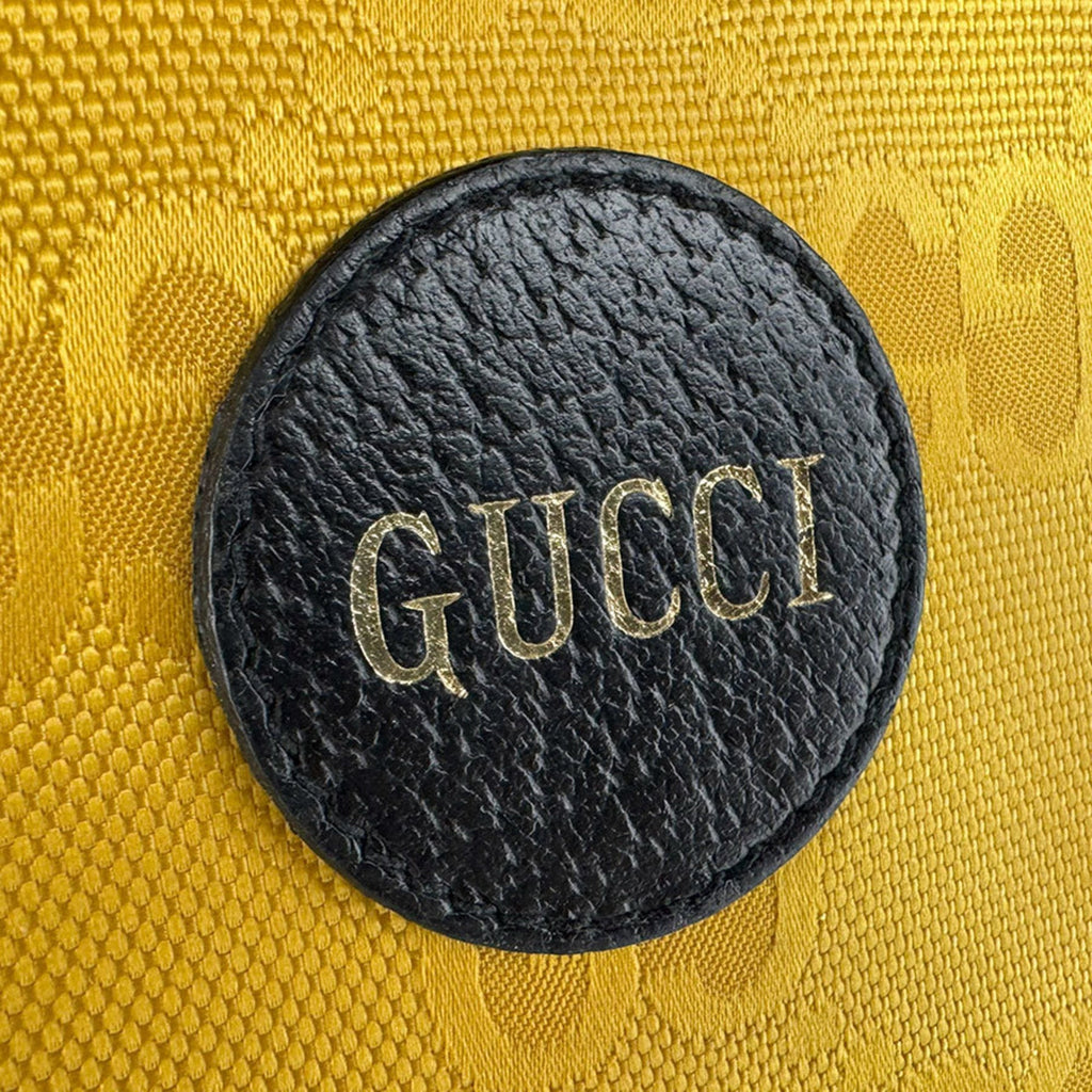 Gucci Black Yellow Nylon Leather Shoulder Bag (Pre-Owned)
