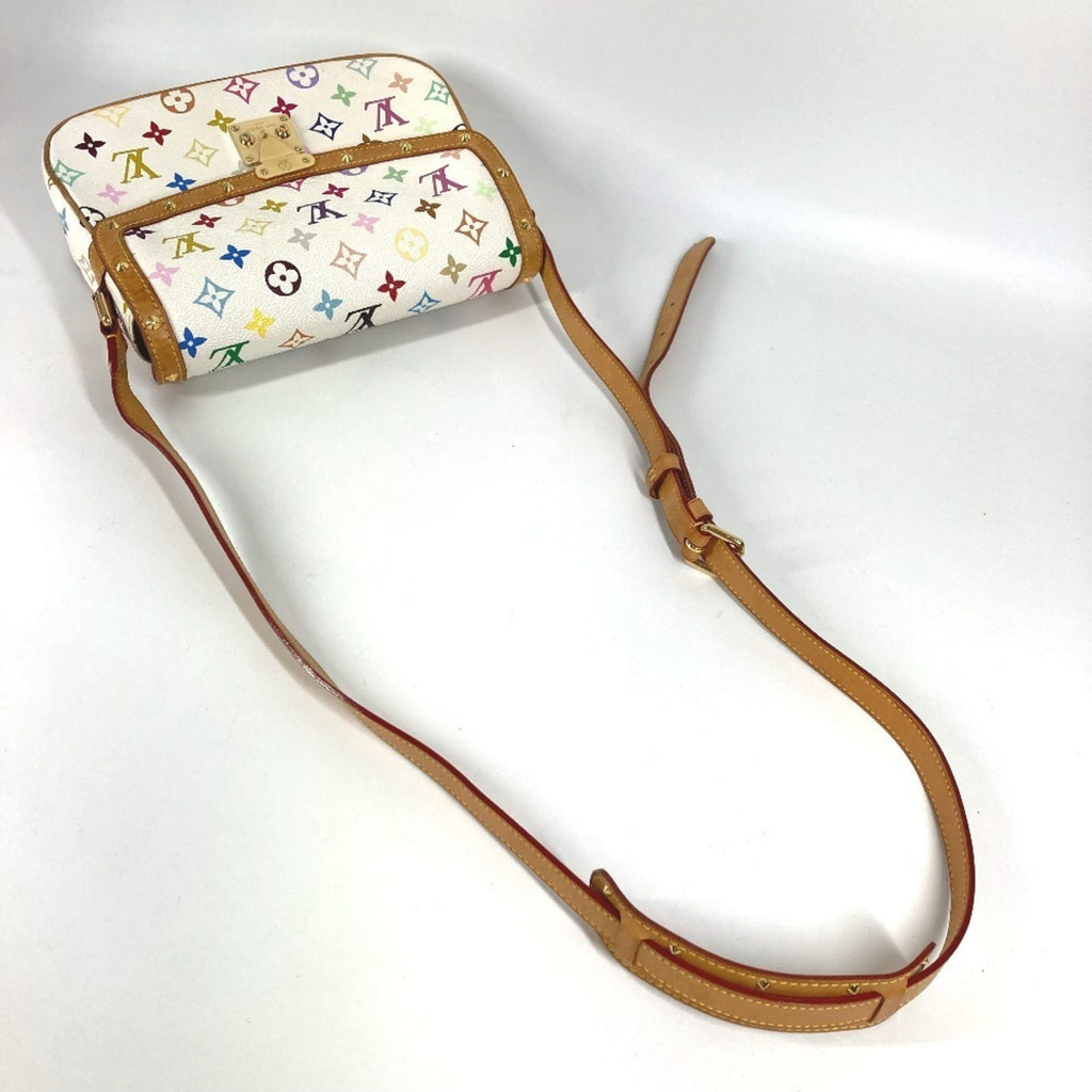Louis Vuitton Blanc White Monogram Multicolore Pochette Shoulder Bag
