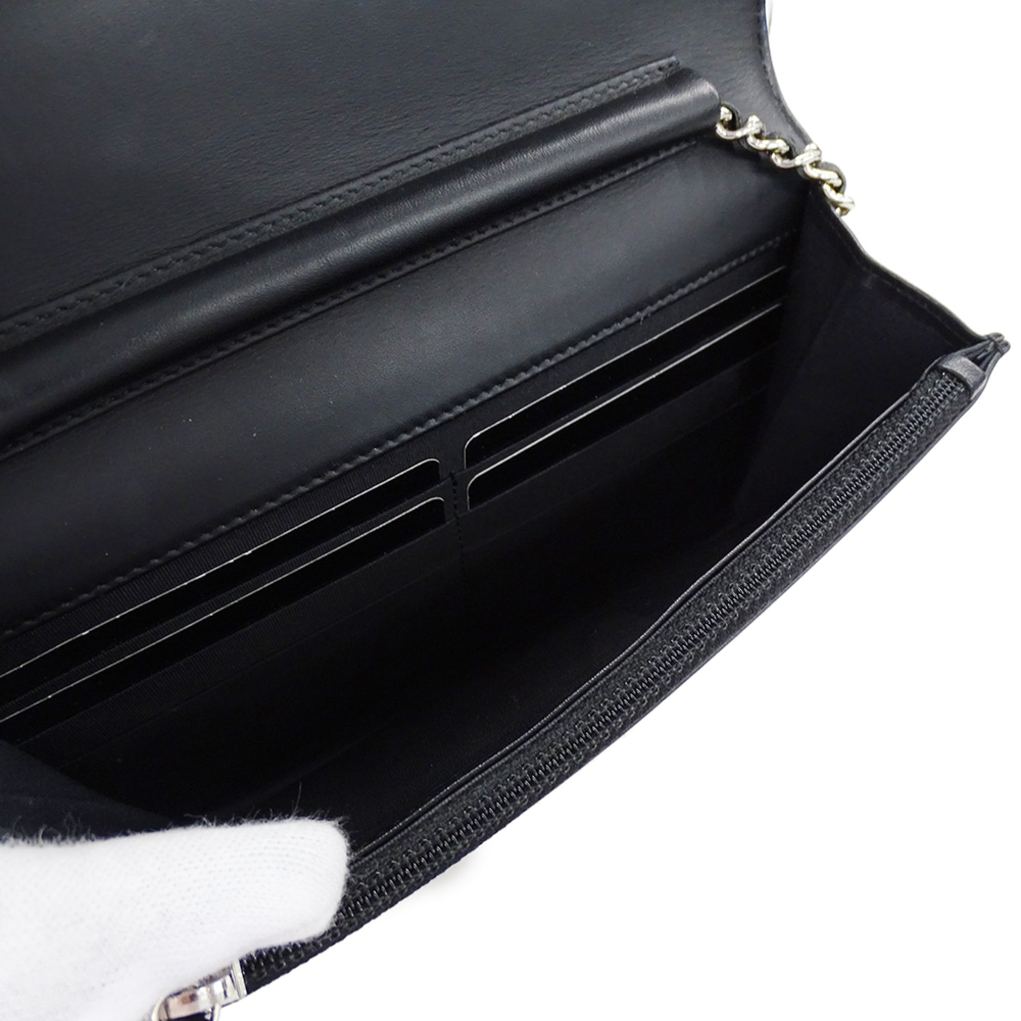 Chanel Black Grained Calfskin Handbag