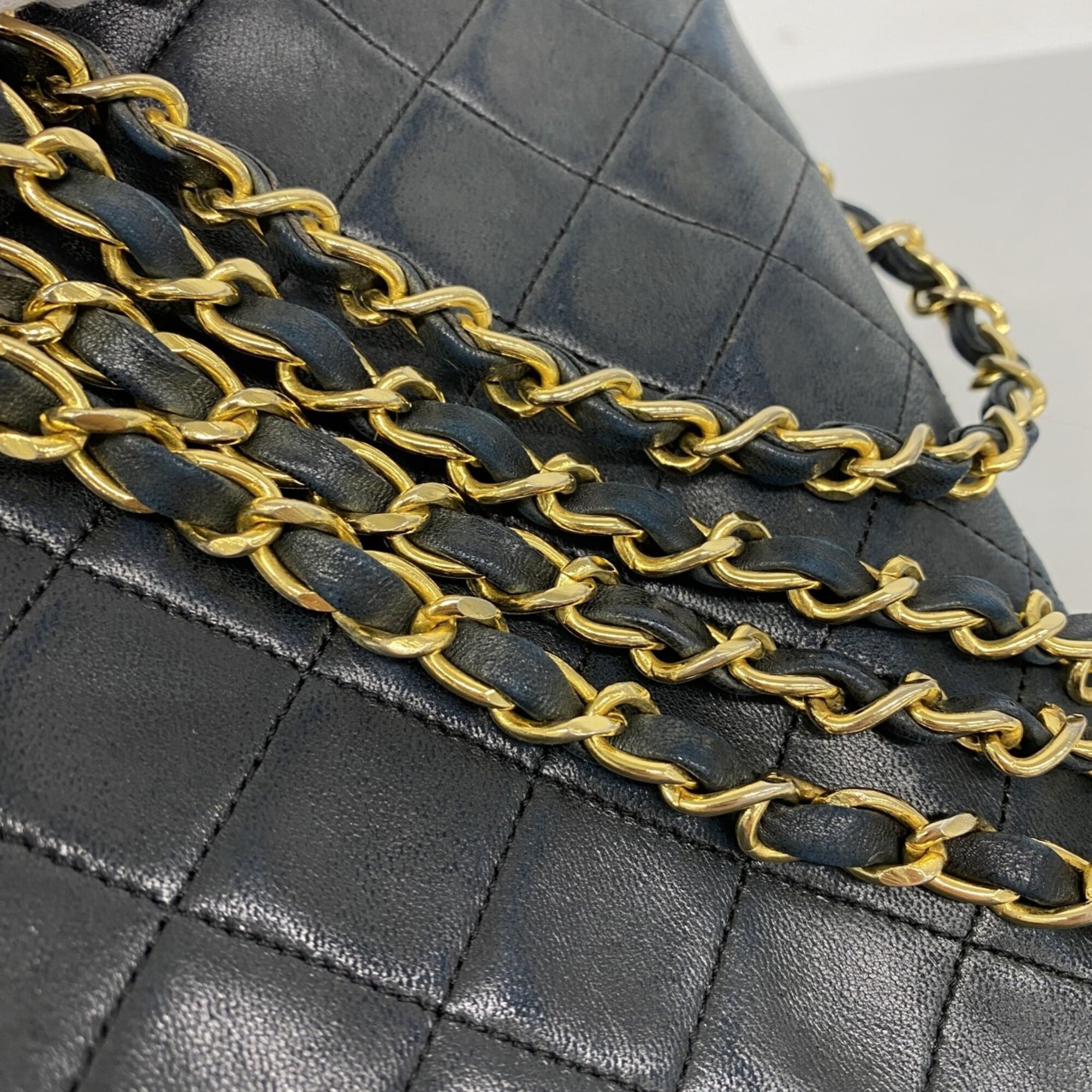 Chanel Black Leather Shoulder Bag