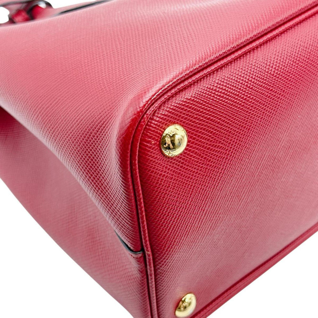 Prada Red Color Leather Handbag Shoulder Bag
