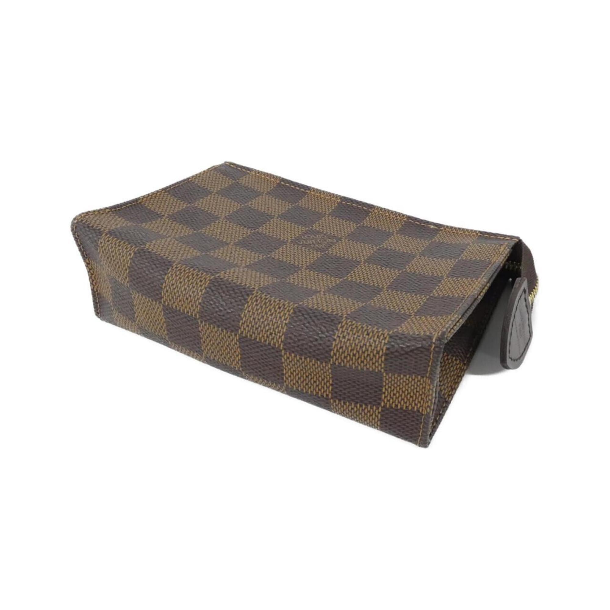 Louis Vuitton Brown Coated Canvas Handbag Pouch