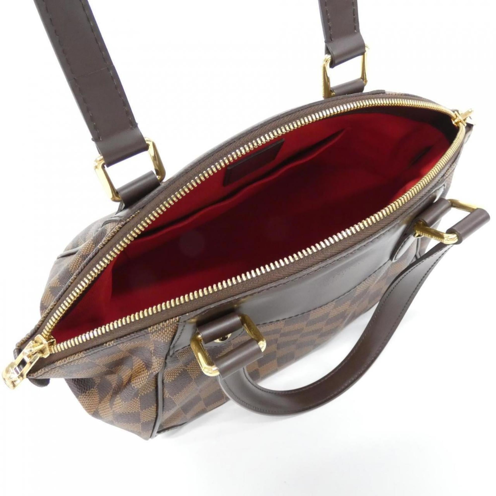 Louis Vuitton Brown Coated Canvas Handbag