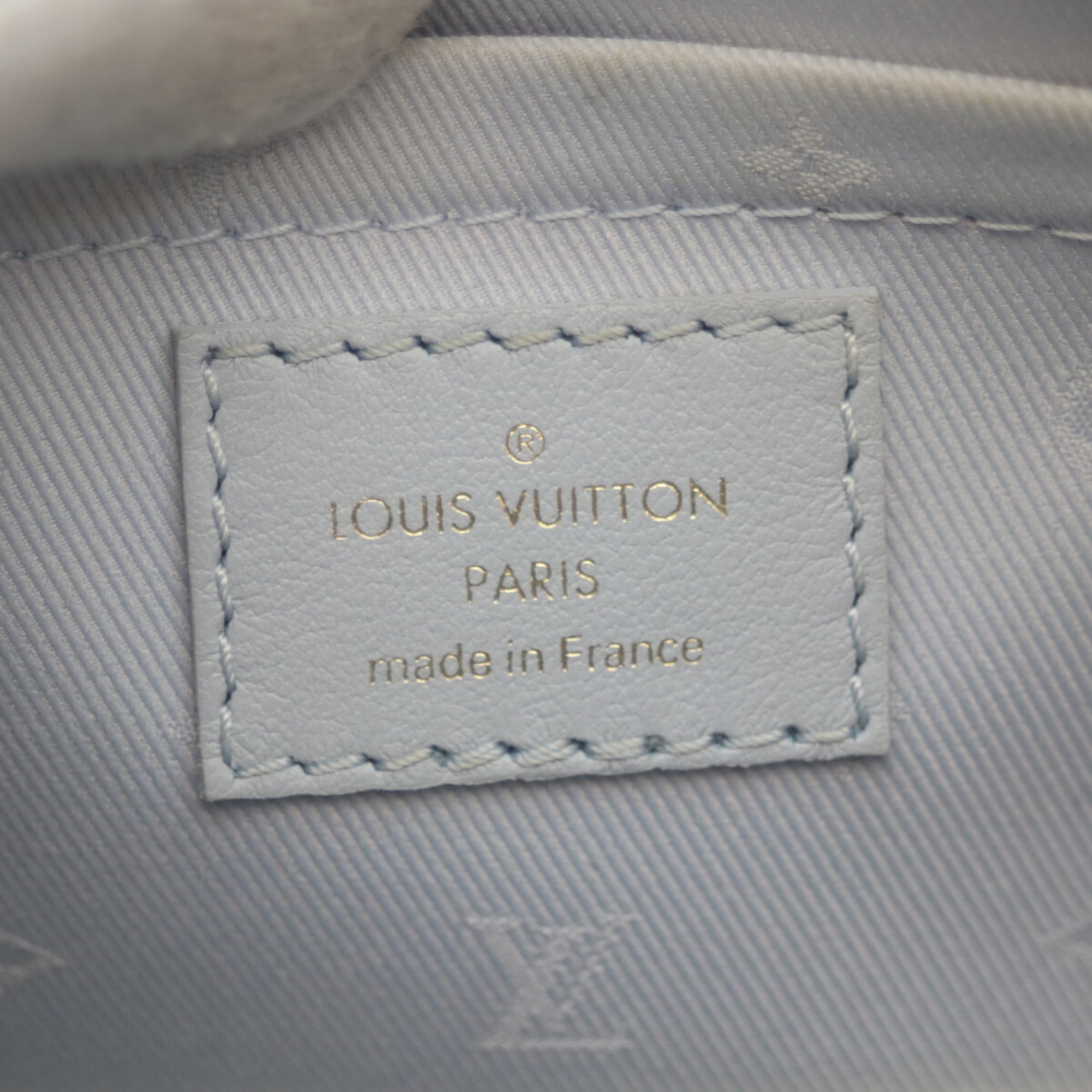 Louis Vuitton Blue Leather Handbag