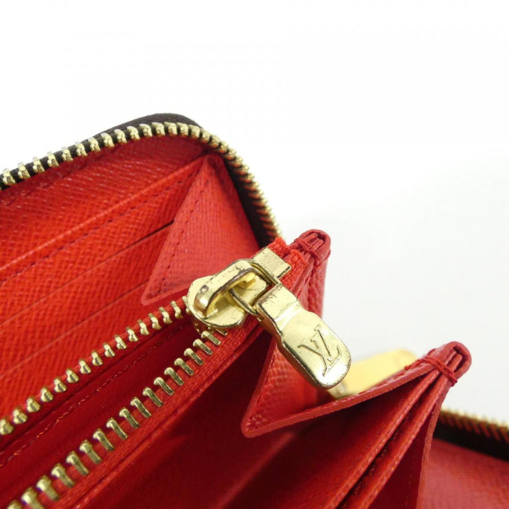 Louis Vuitton Coquelicots Marron Coated Canvas Long Wallet