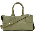 Bottega Veneta Light Green Leather Handbag Shoulder Bag